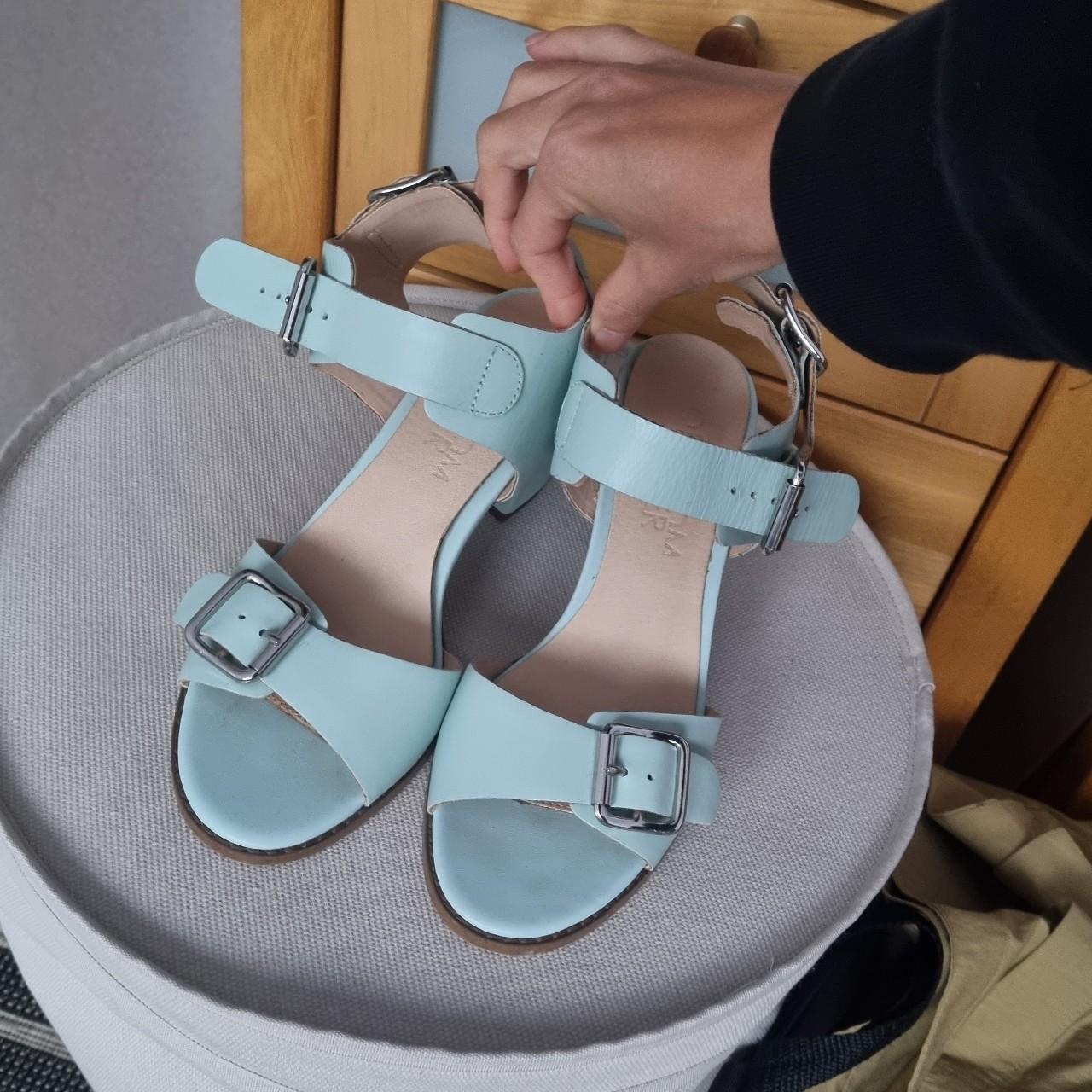 Urban Outfitters Women's Blue Sandals | Depop