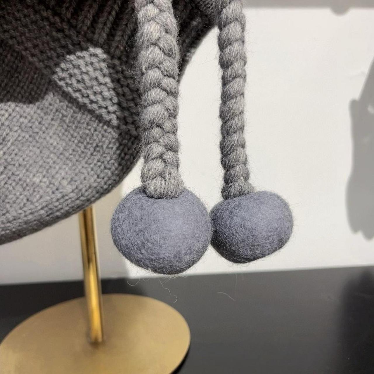 Miu Miu Women's Beanies - Grey/Blue – miu miu Gre… - image 5