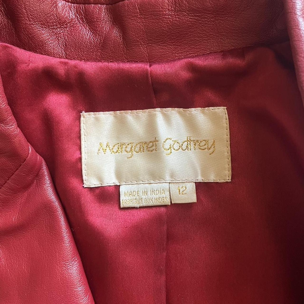 Cherry red faux leather jacket. This is in great... - Depop