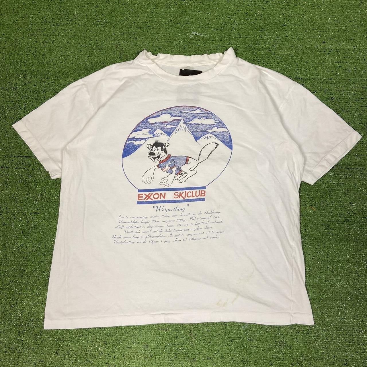 American Vintage Men's White and Blue T-shirt | Depop