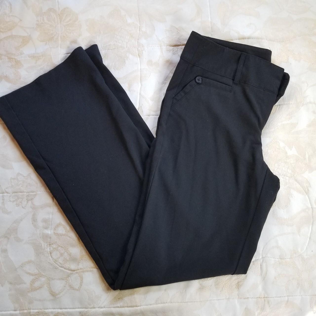 Vintage y2k black slacks Pants features cute... - Depop