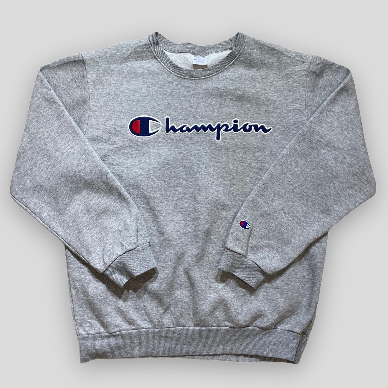 Vintage Champion Reverse Weave Spell Out... - Depop