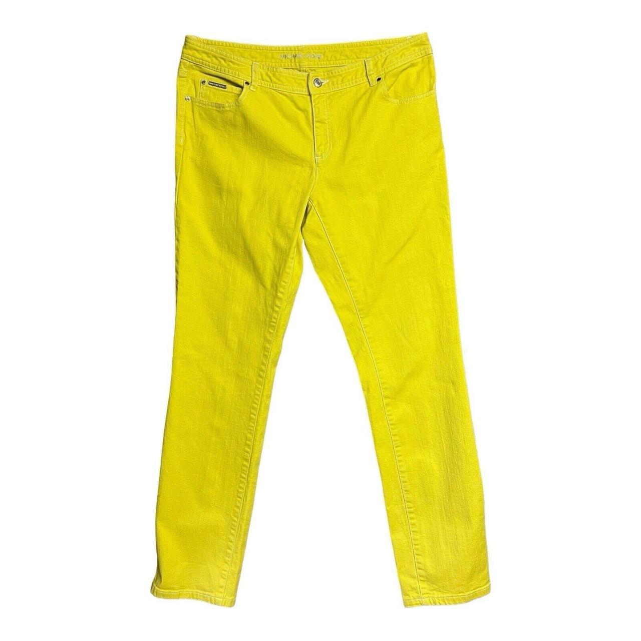 Michael kors jeans womens yellow on sale