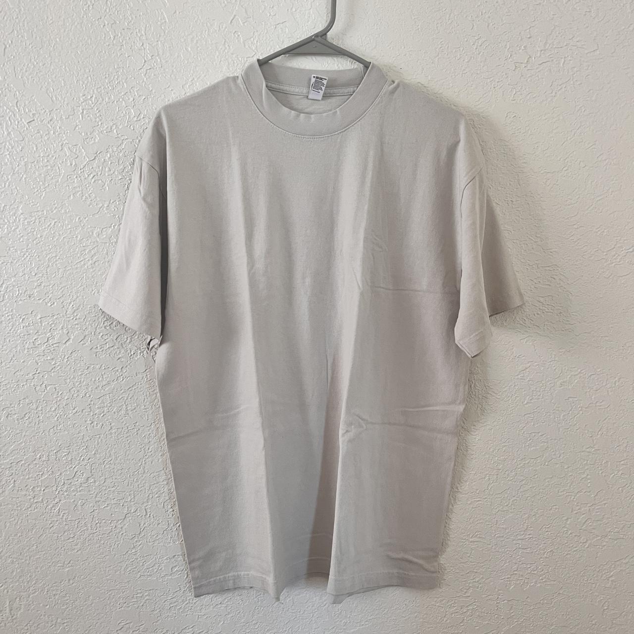 plain white tee by LA Apparel, size S - Depop