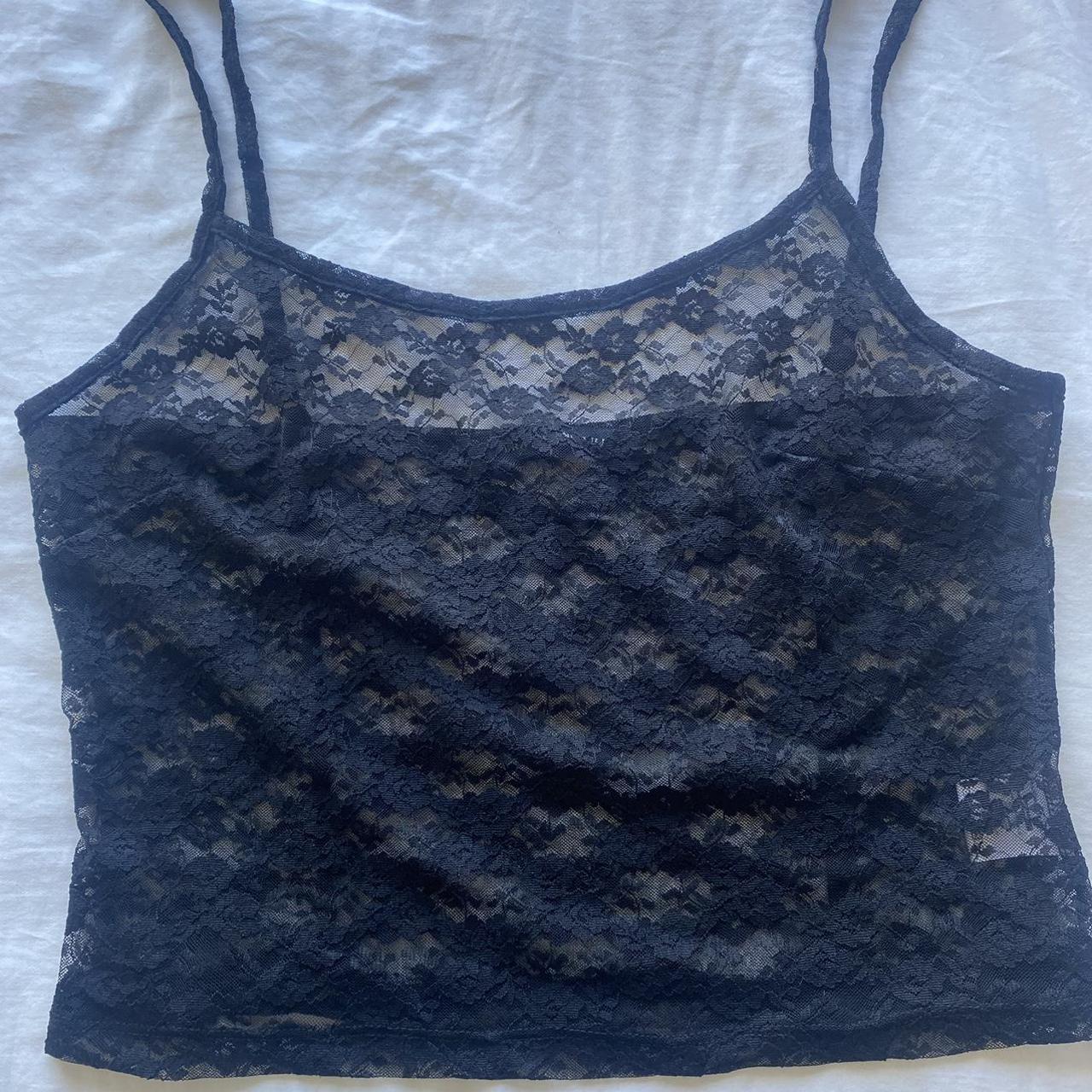 Brandy Melville Lace Top never worn One size but - Depop