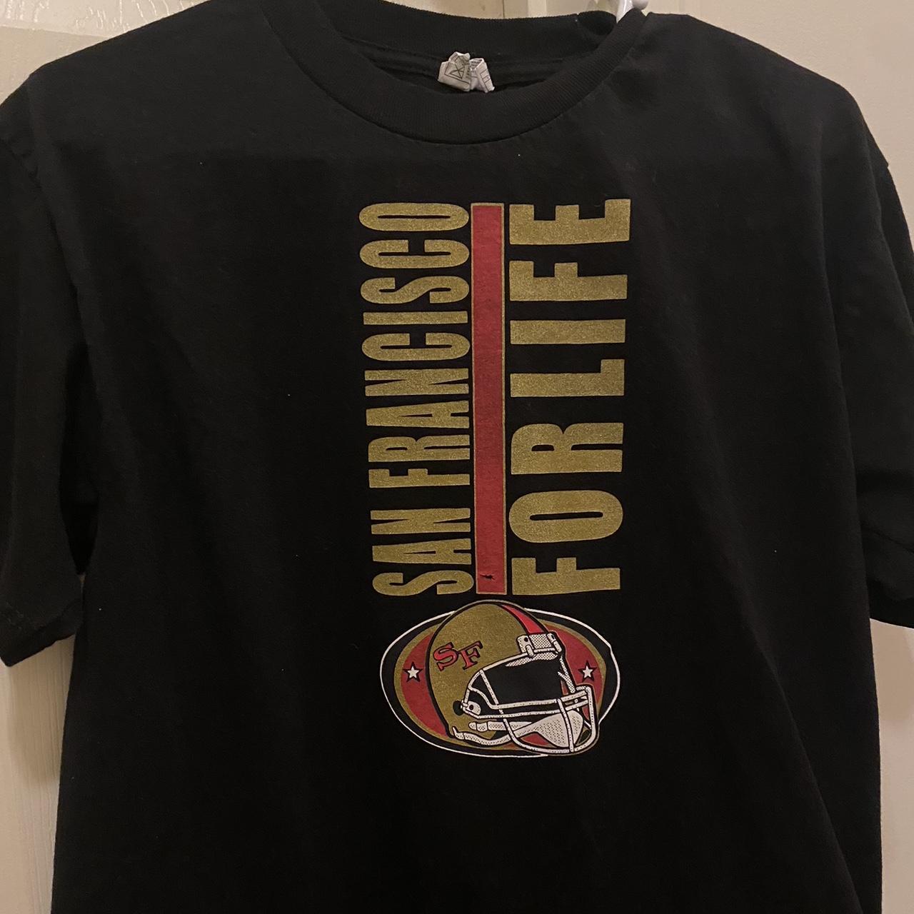 San Francisco 49ers Black Shirt Vintage looking - Depop