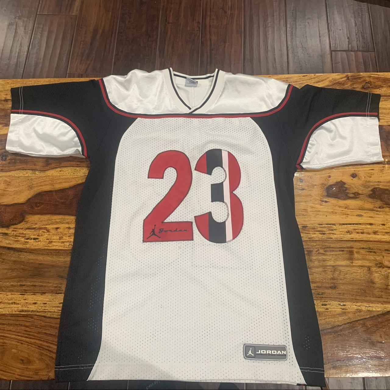 Air Jordan Footsketball jersey. Has some stains on... Depop