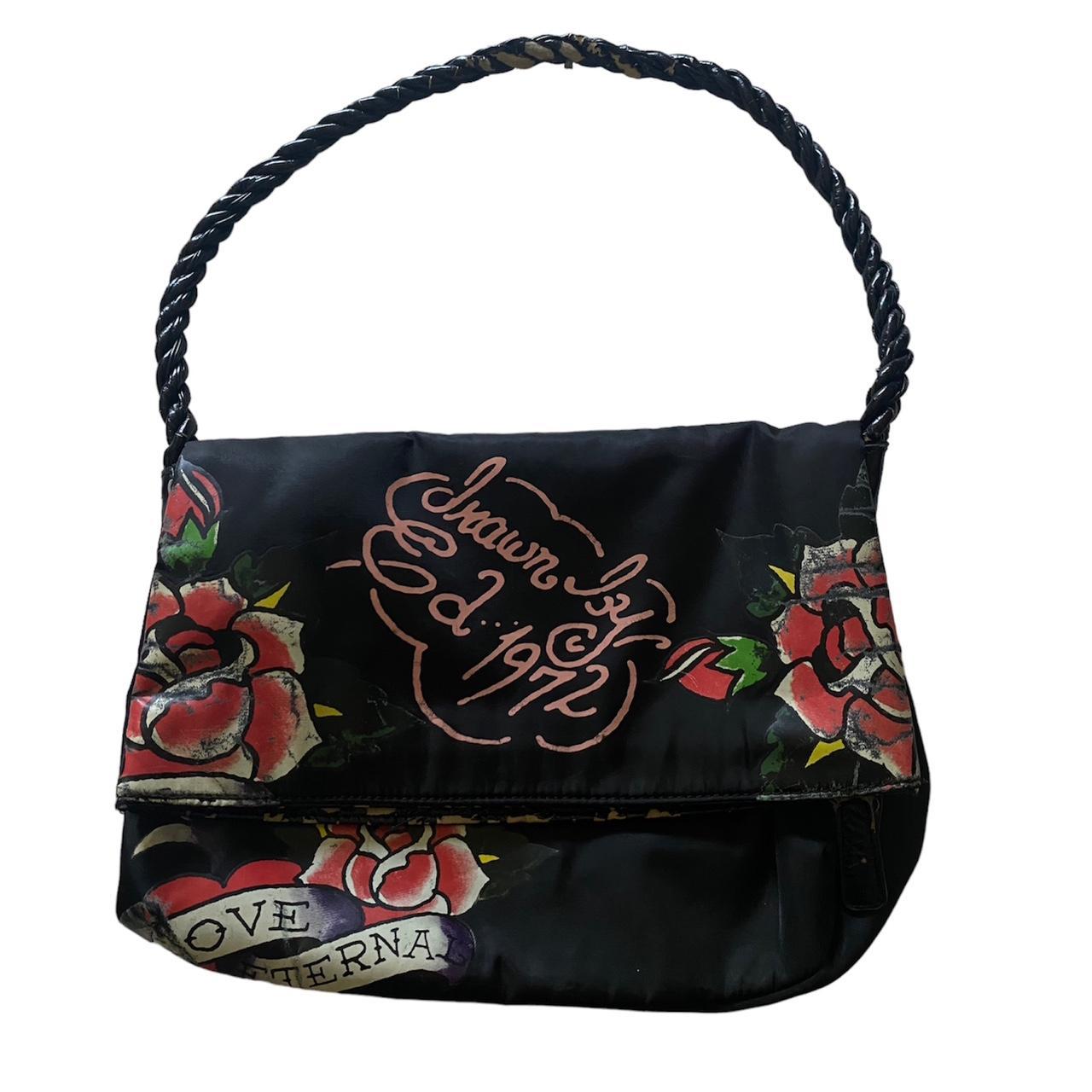 Ed hardy purse sooo cute 🥹 lil worn but still... - Depop