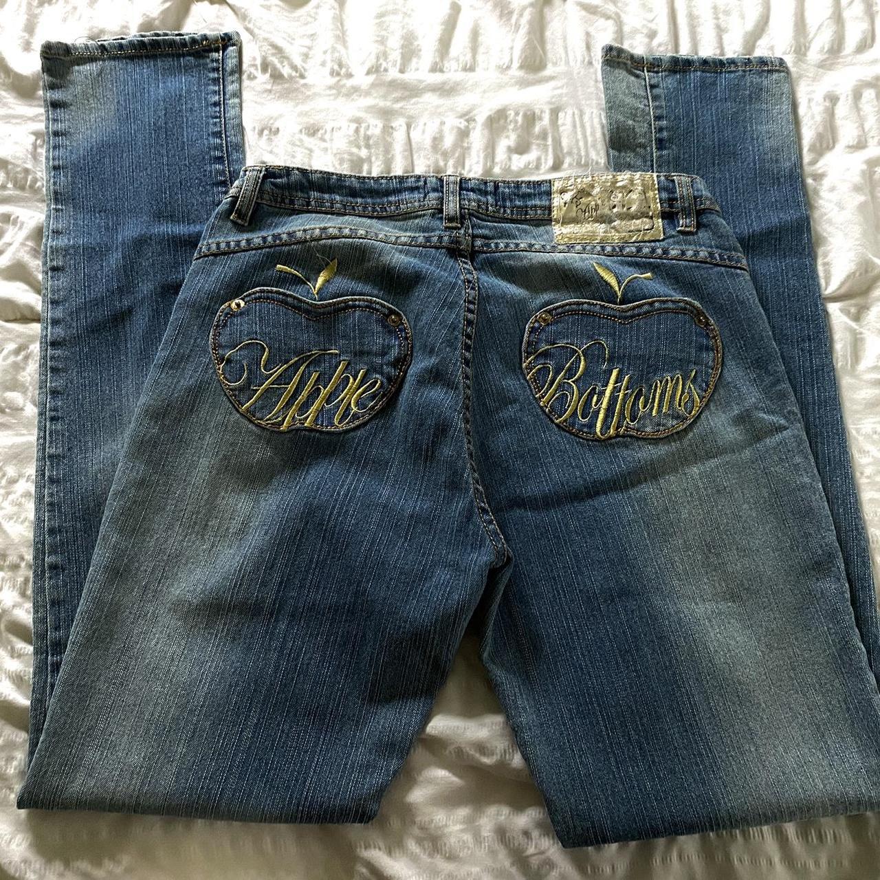 Apple Bottoms Women's Blue and Yellow Jeans
