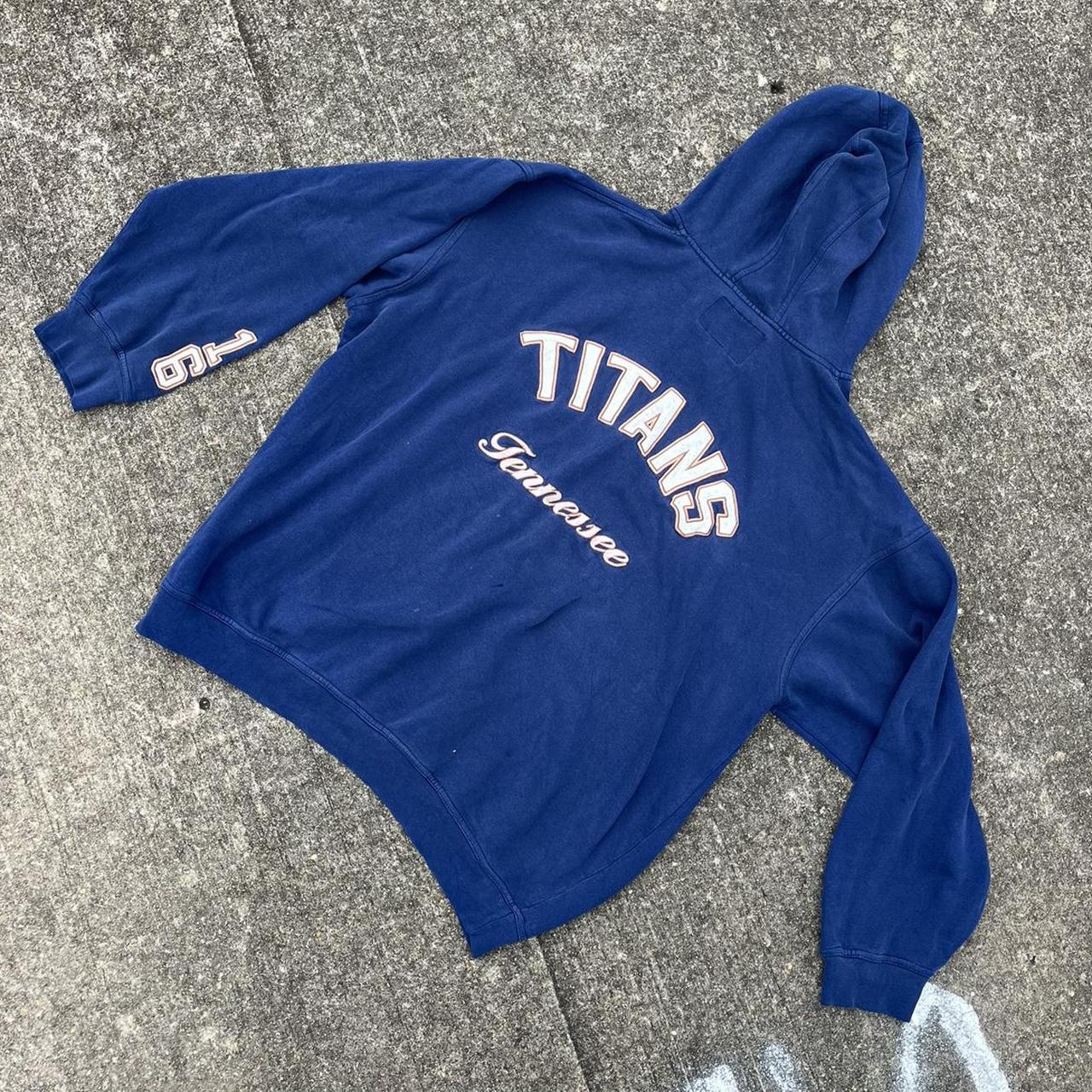 Tennessee Titans Zip Up Hoodie Size XXL - Depop