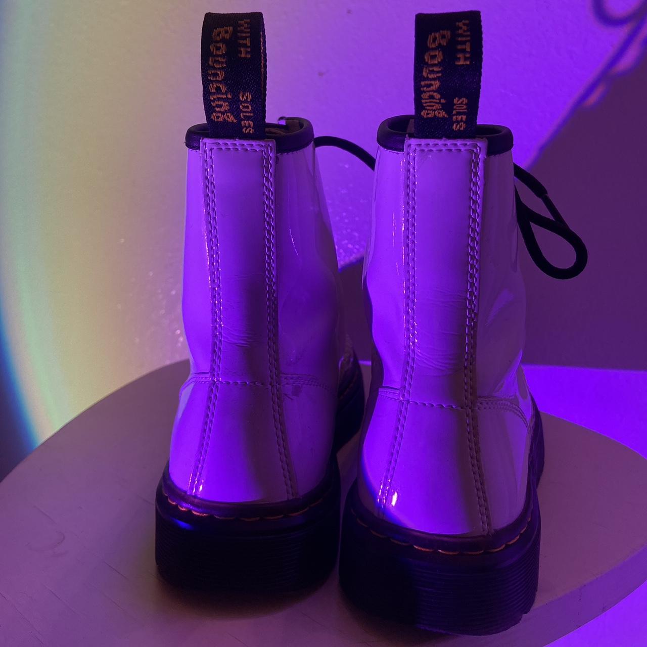 Women's White Boots Depop