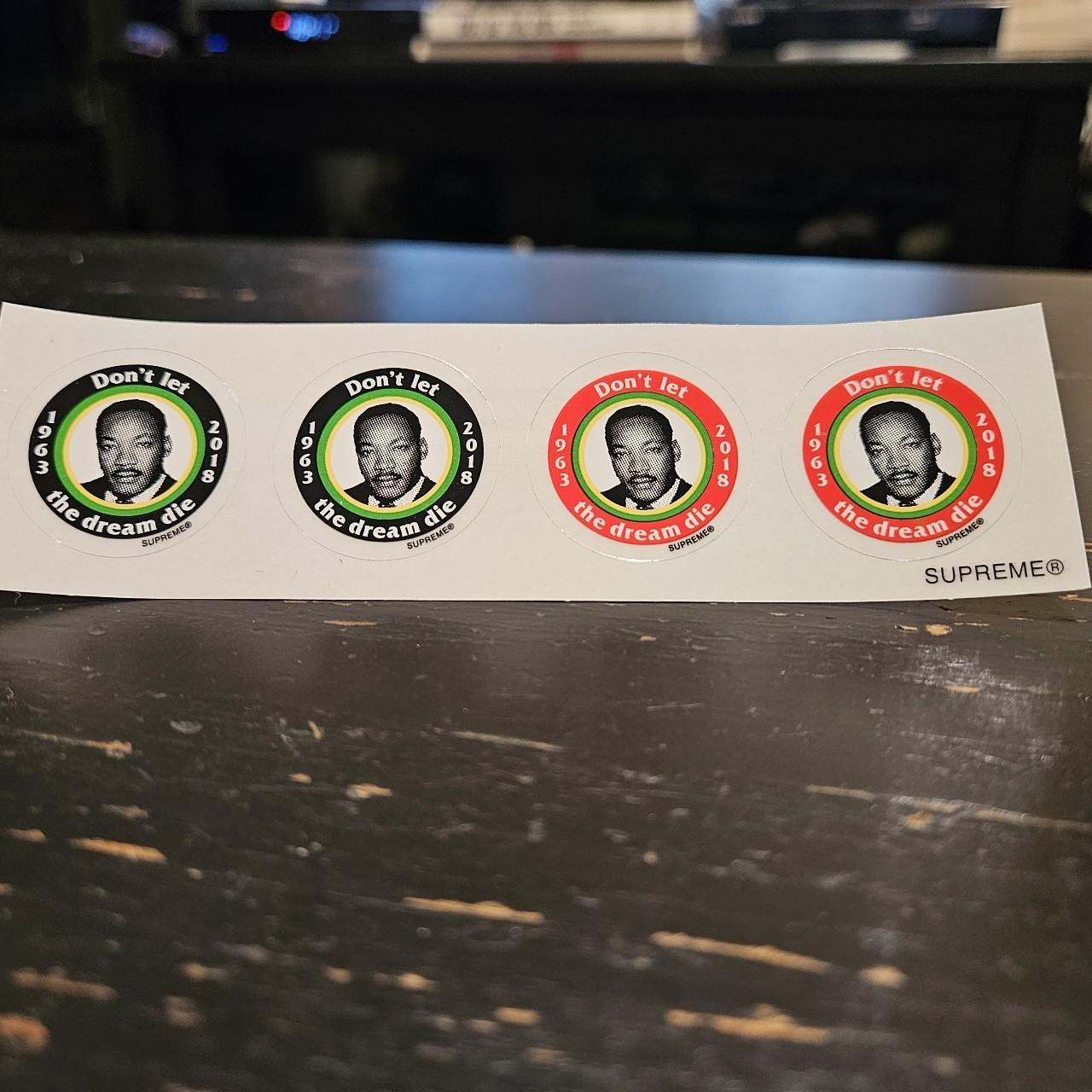 Supreme mini sticker pack of 11 1 MLK, 1 OBAMA, 1... - Depop