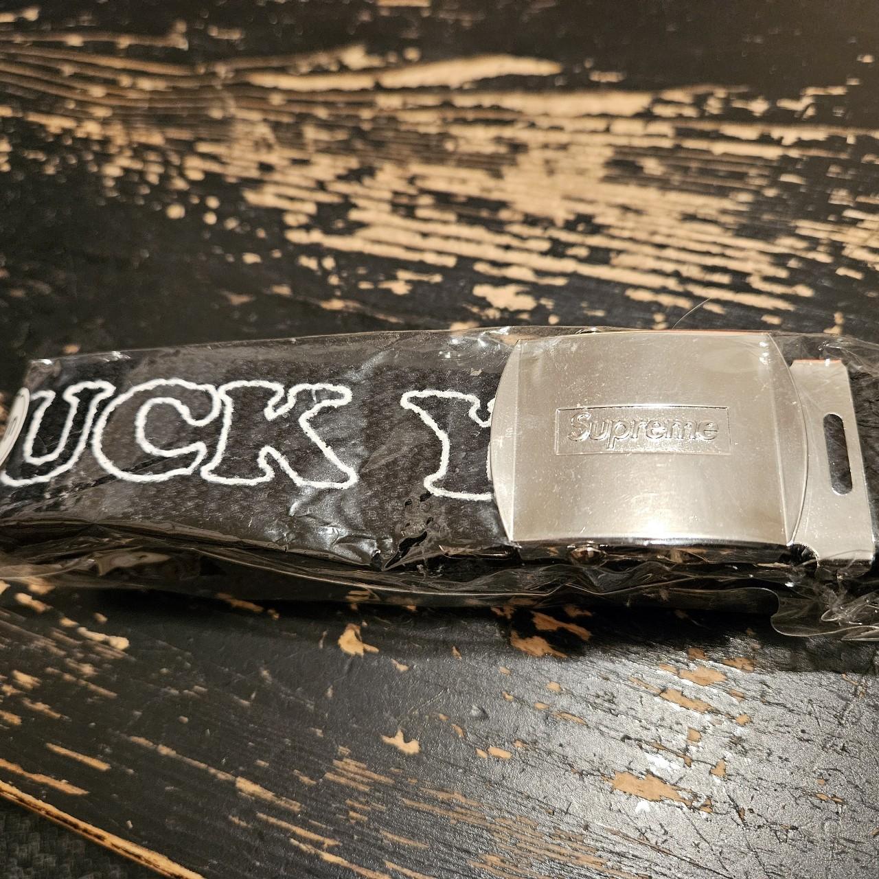 Supreme Hysteric Glamour Fuck You Belt S/M FW17... - Depop