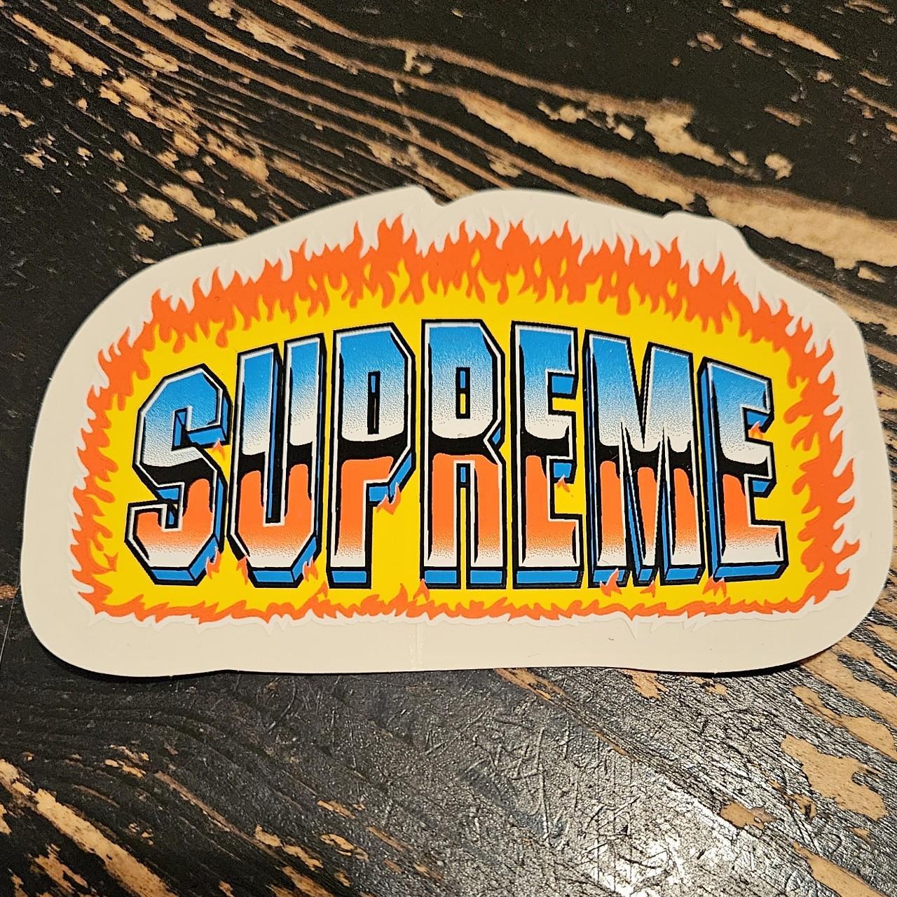 Orange clearance supreme sticker