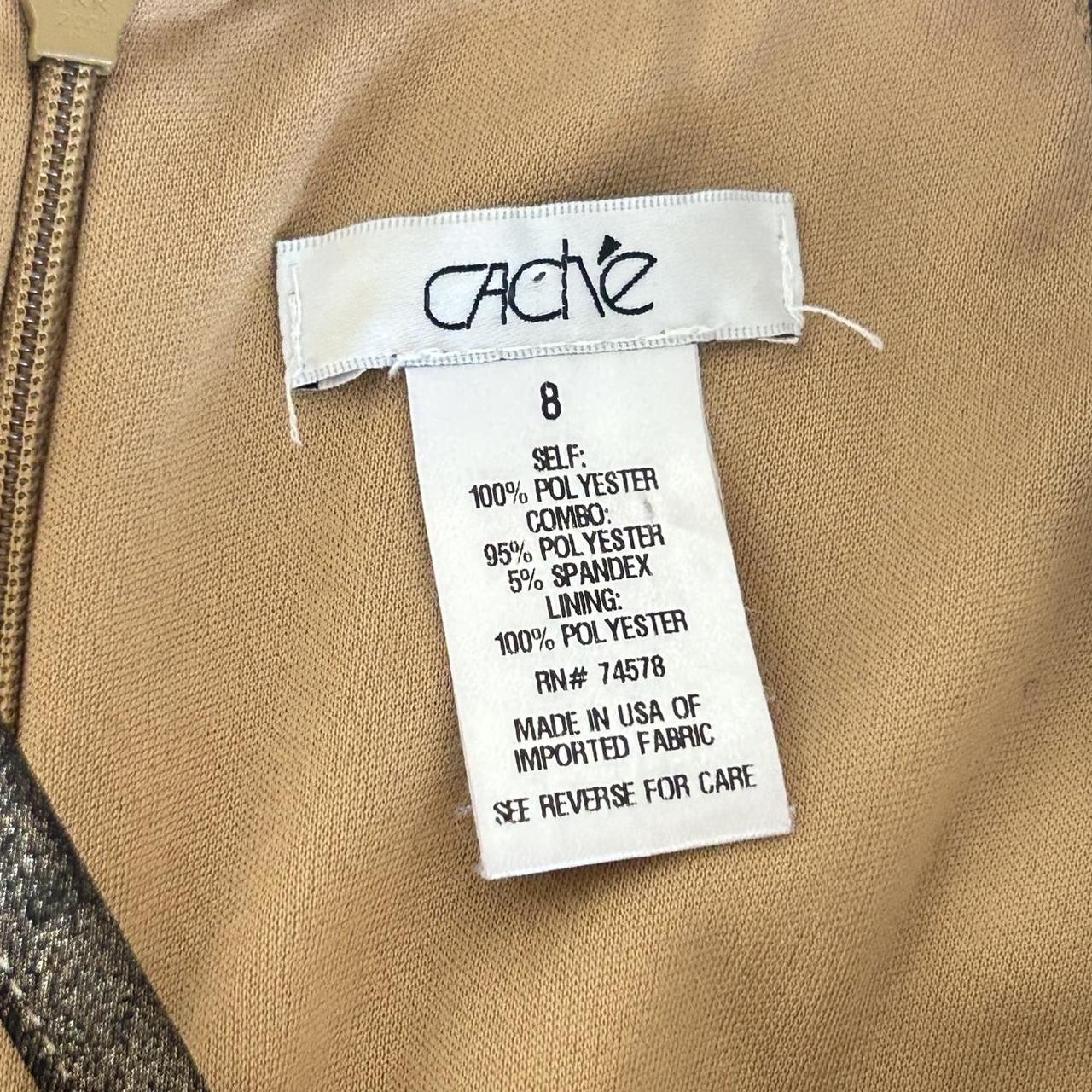 Cache Women's Dress - Gold - 8 – Cache Python Seq… - image 6