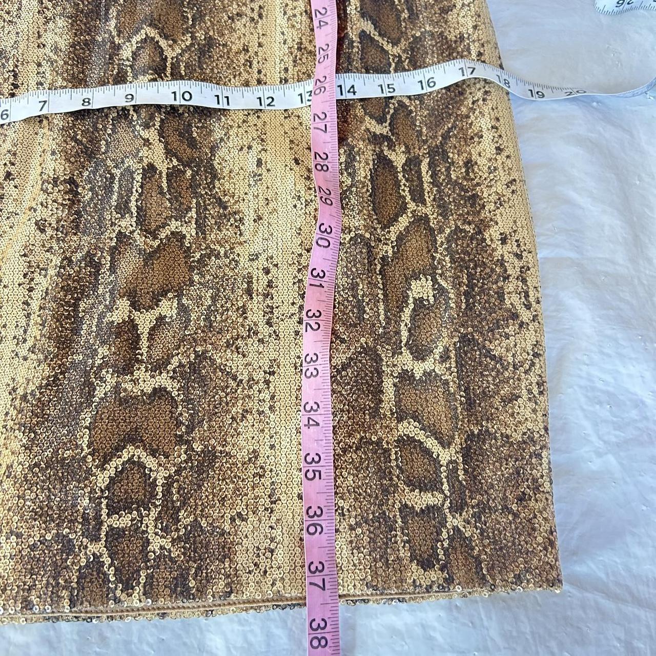 Cache Women's Dress - Gold - 8 – Cache Python Seq… - image 8