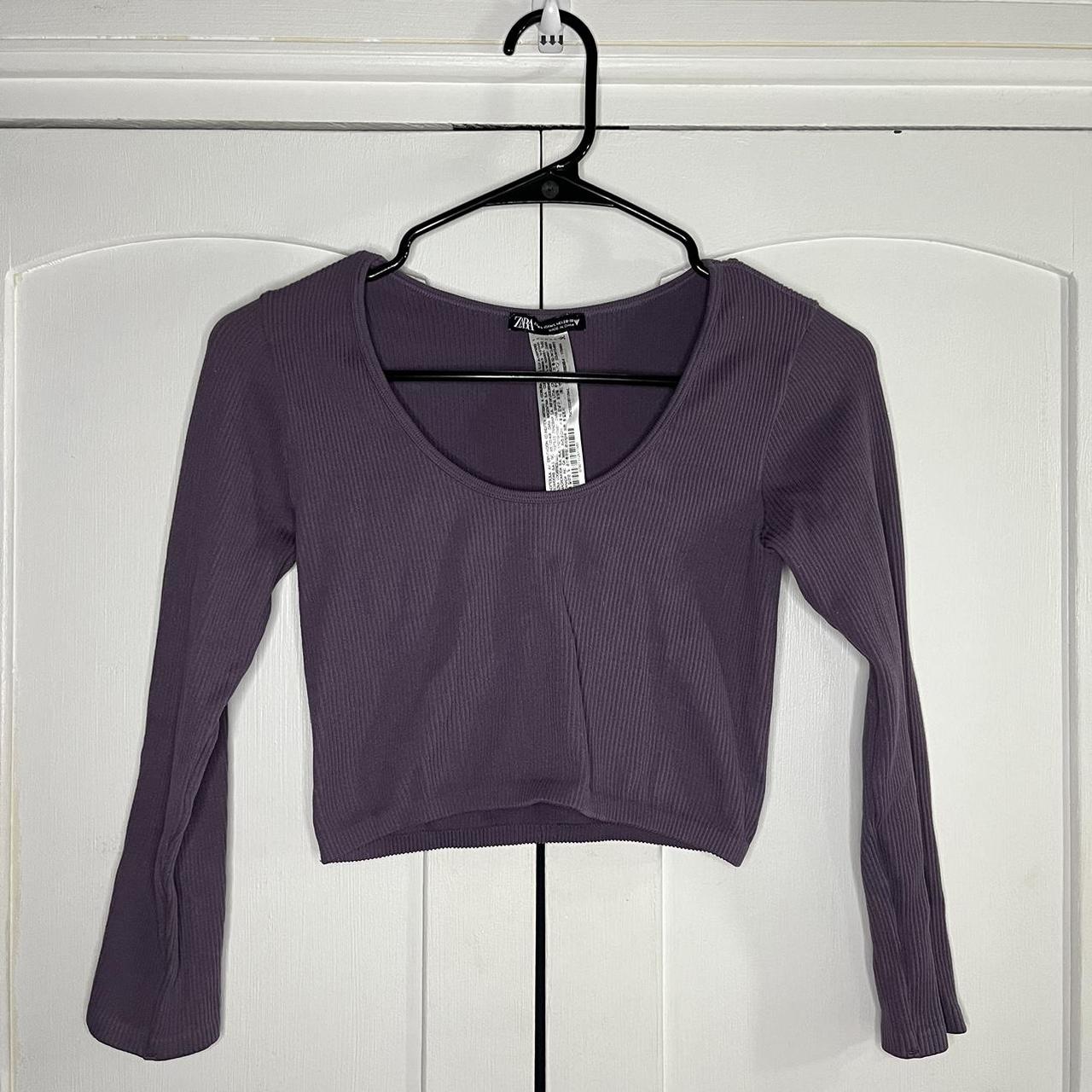 Zara Women's Purple Shirt Depop