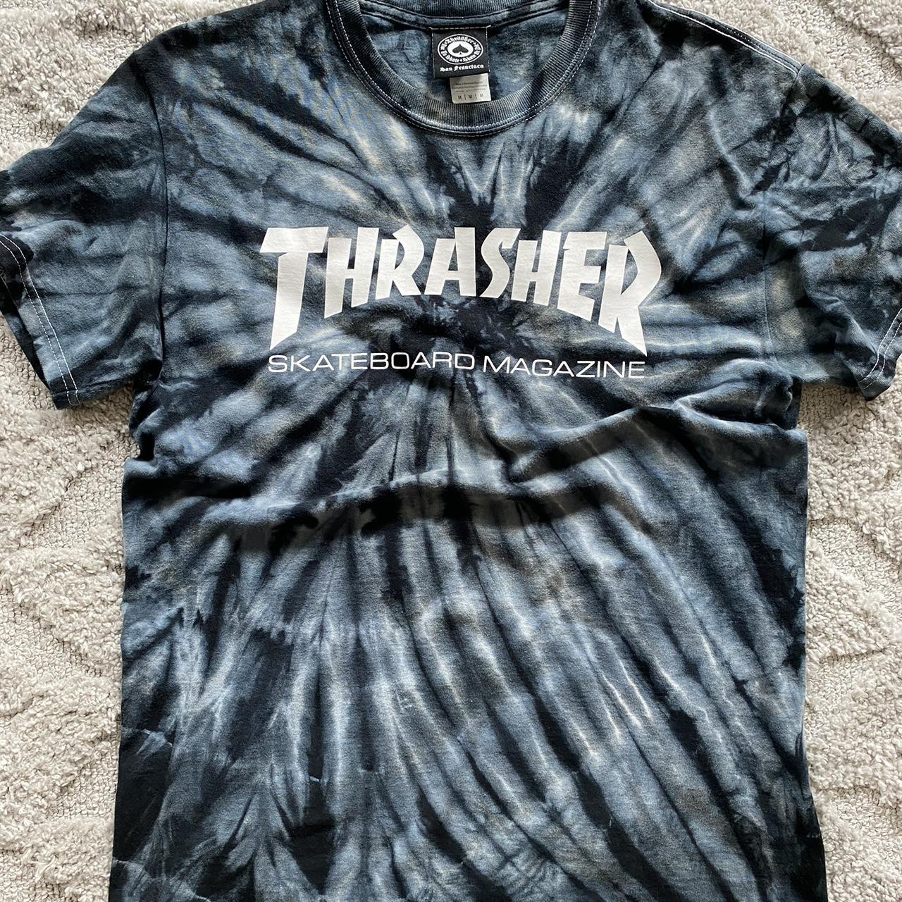 thrasher shirt tie dye