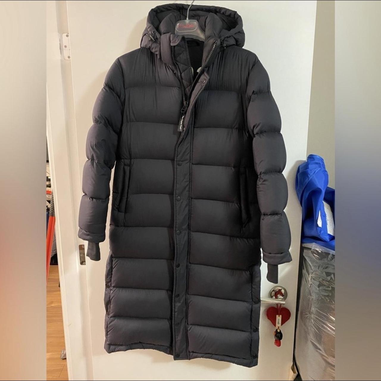 Aritzia Women's Black Coat Depop