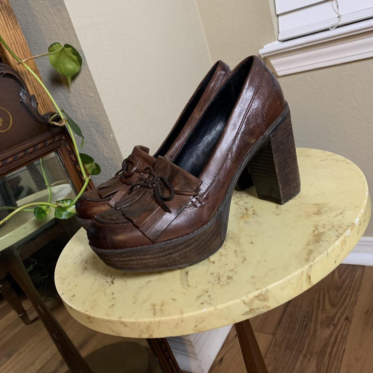 loafer platform heels