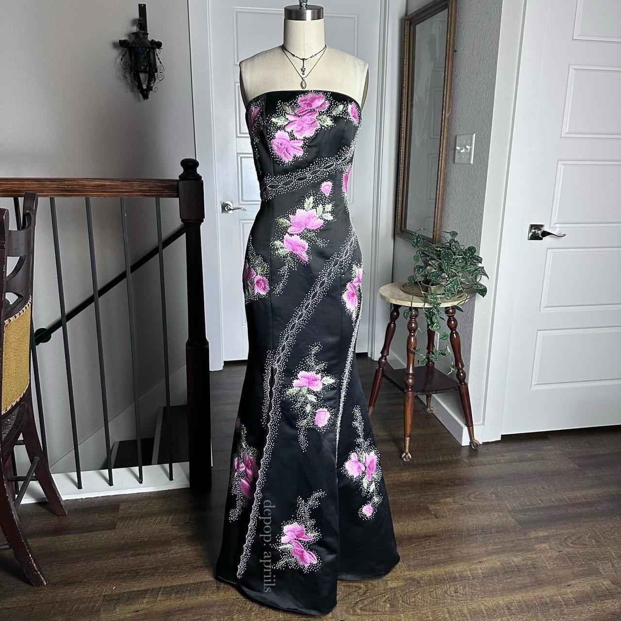 Vintage 90s early 2000s beaded formal prom Depop