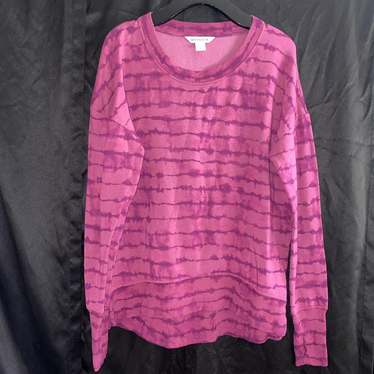 Athleta Women's Tie Dye Leggings Crewneck Sweater Purple Gray Size S M -  Shop Linda's Stuff
