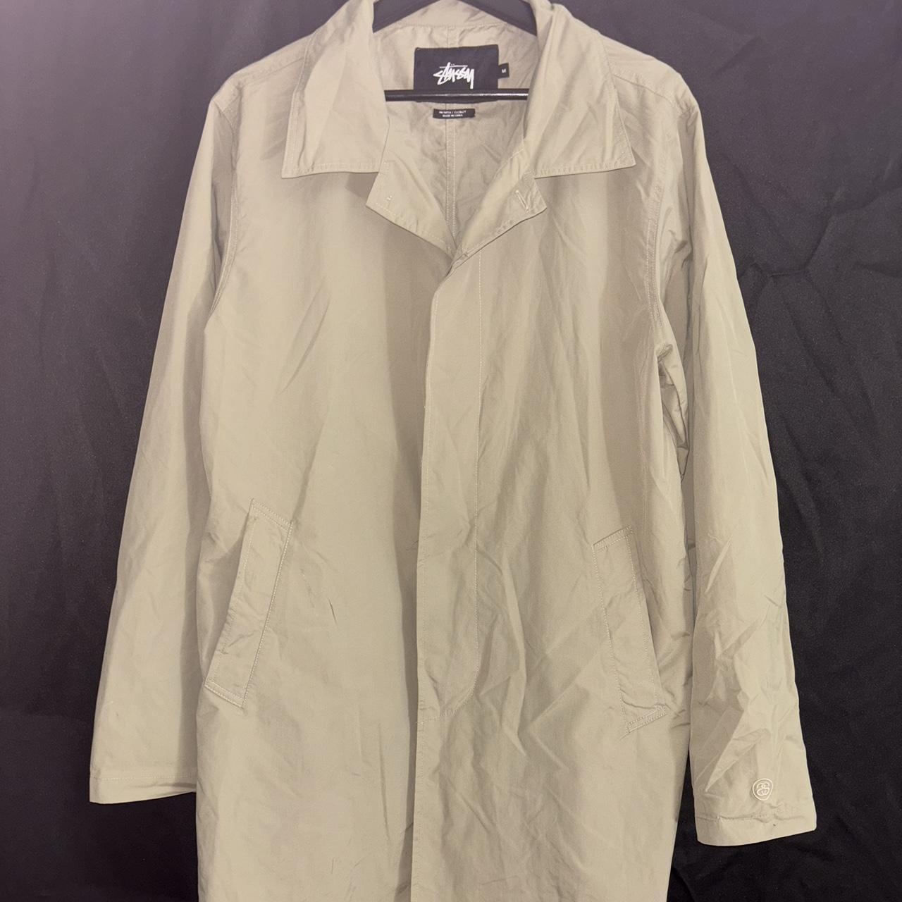 Stussy long discount light nylon coat