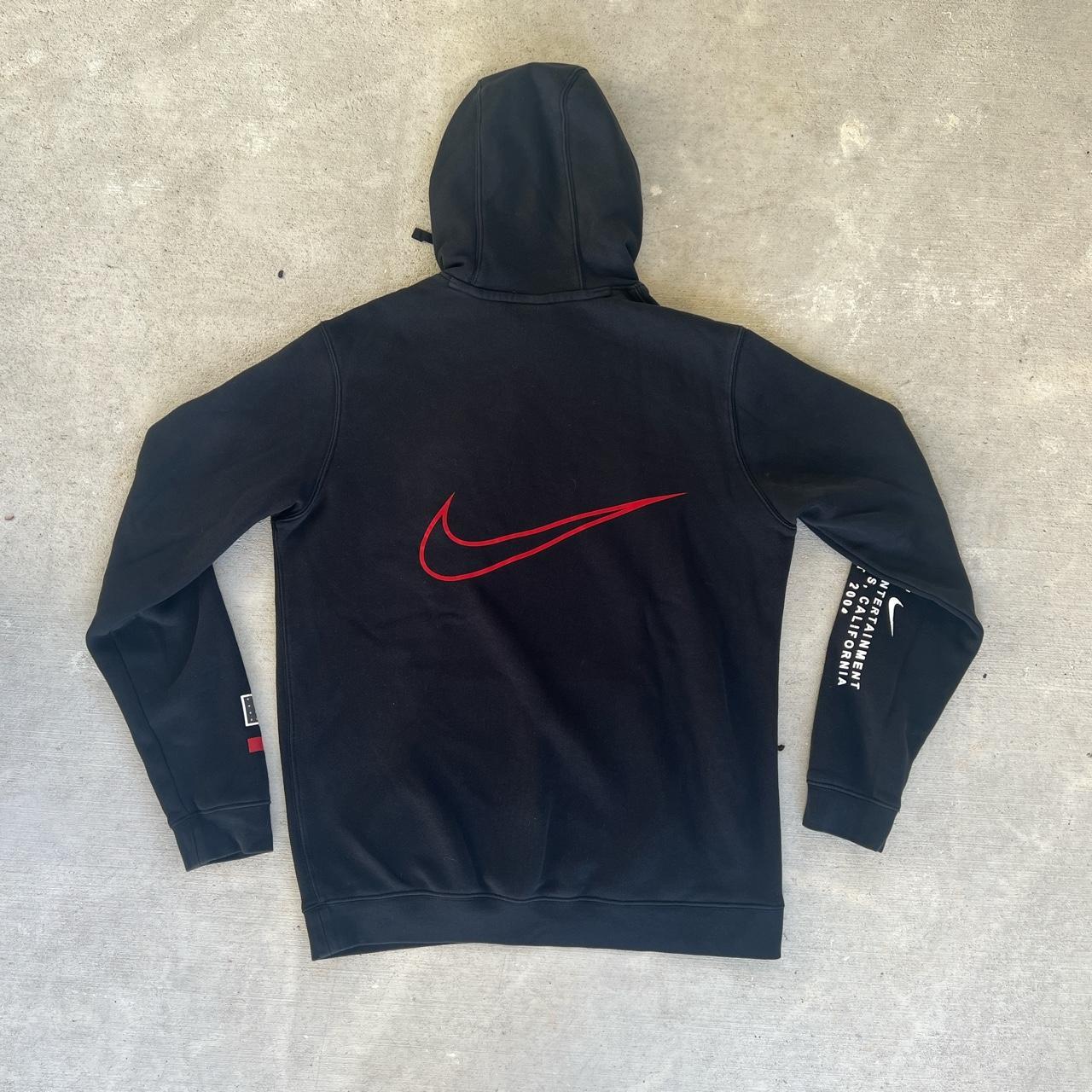 Nike Black Long Sleeve Graphic Logo Active Wear Hoodie