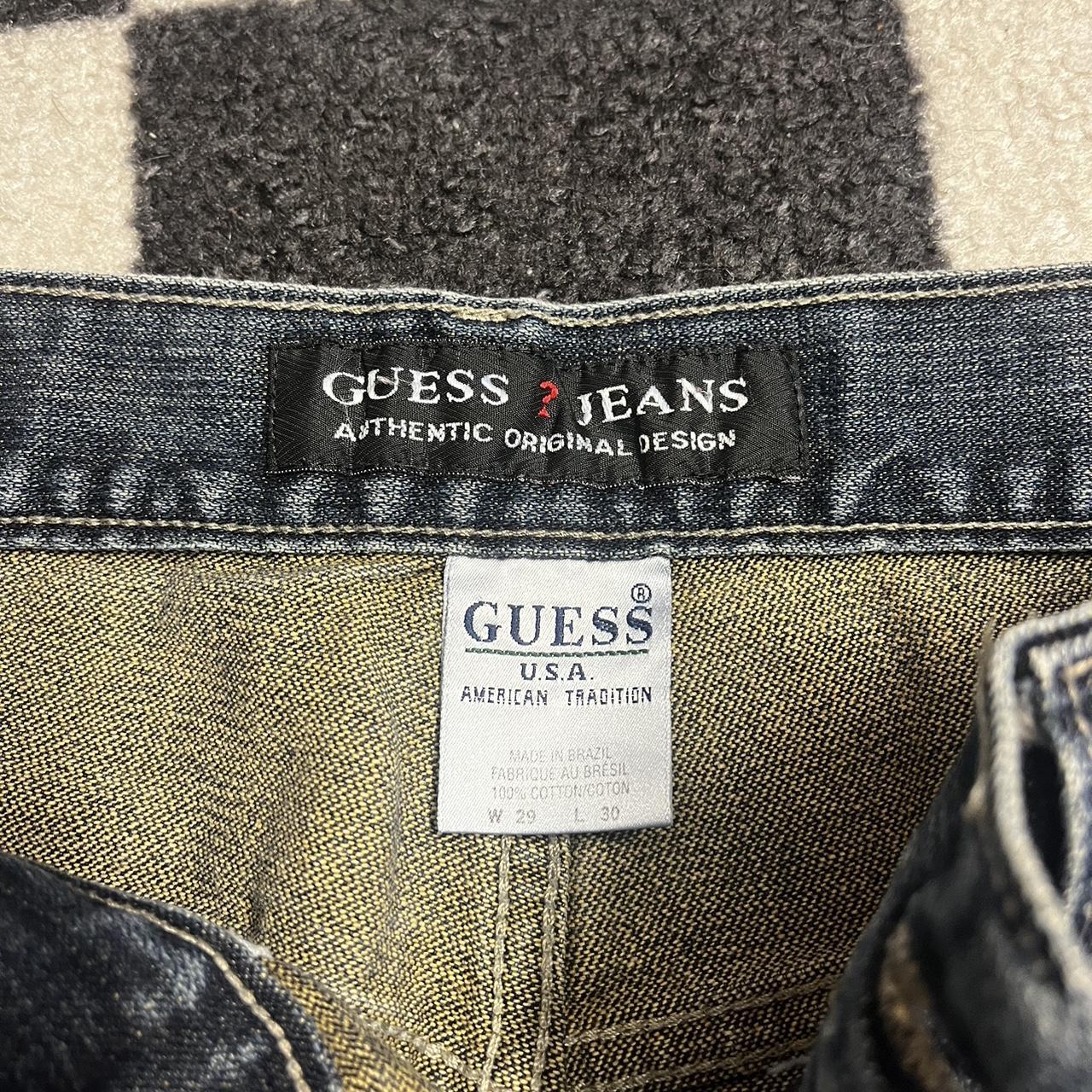 Guess dark wash bootcut jeans size 29 waist 30 in... - Depop