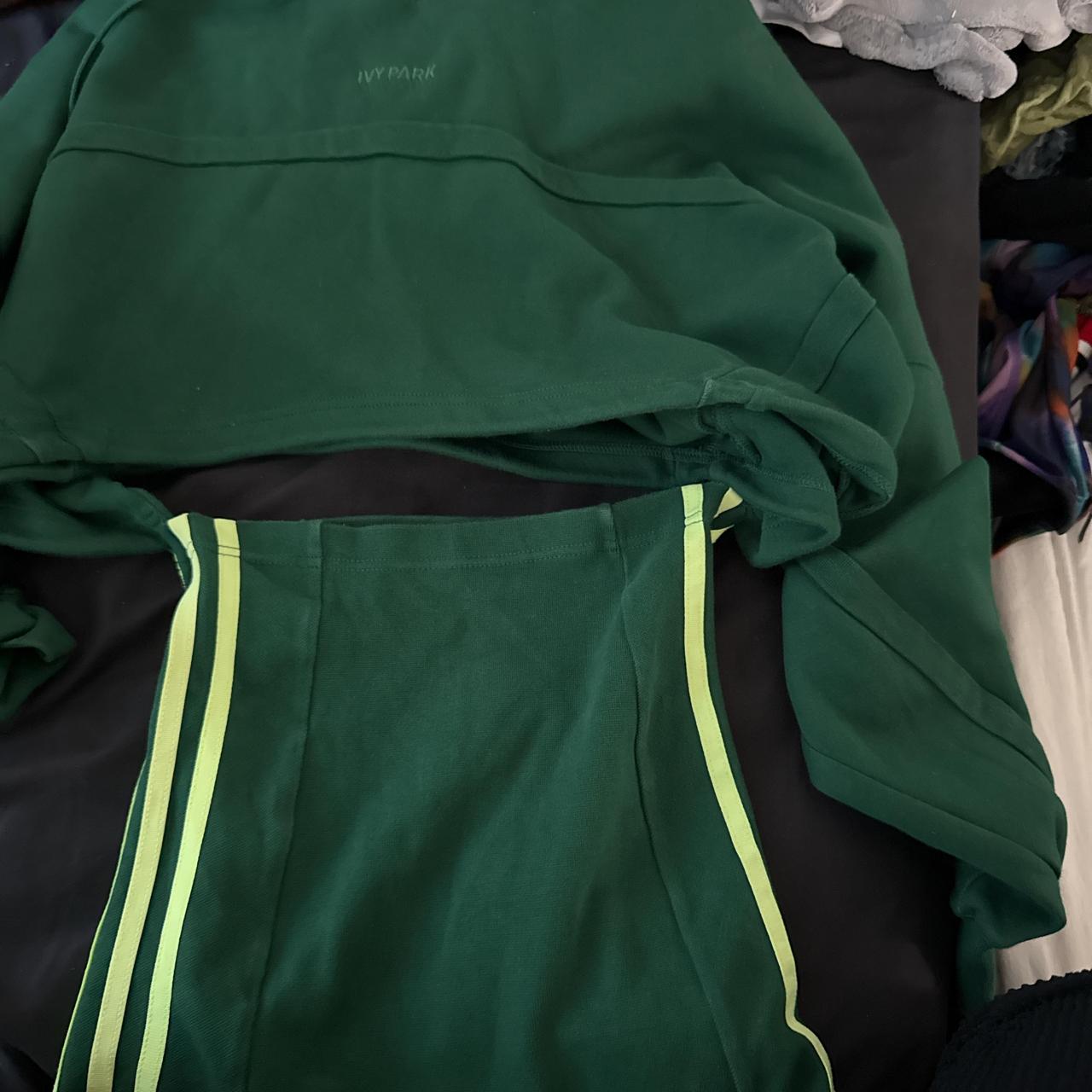 Green and yellow Ivy park Adidas hoodie and Depop