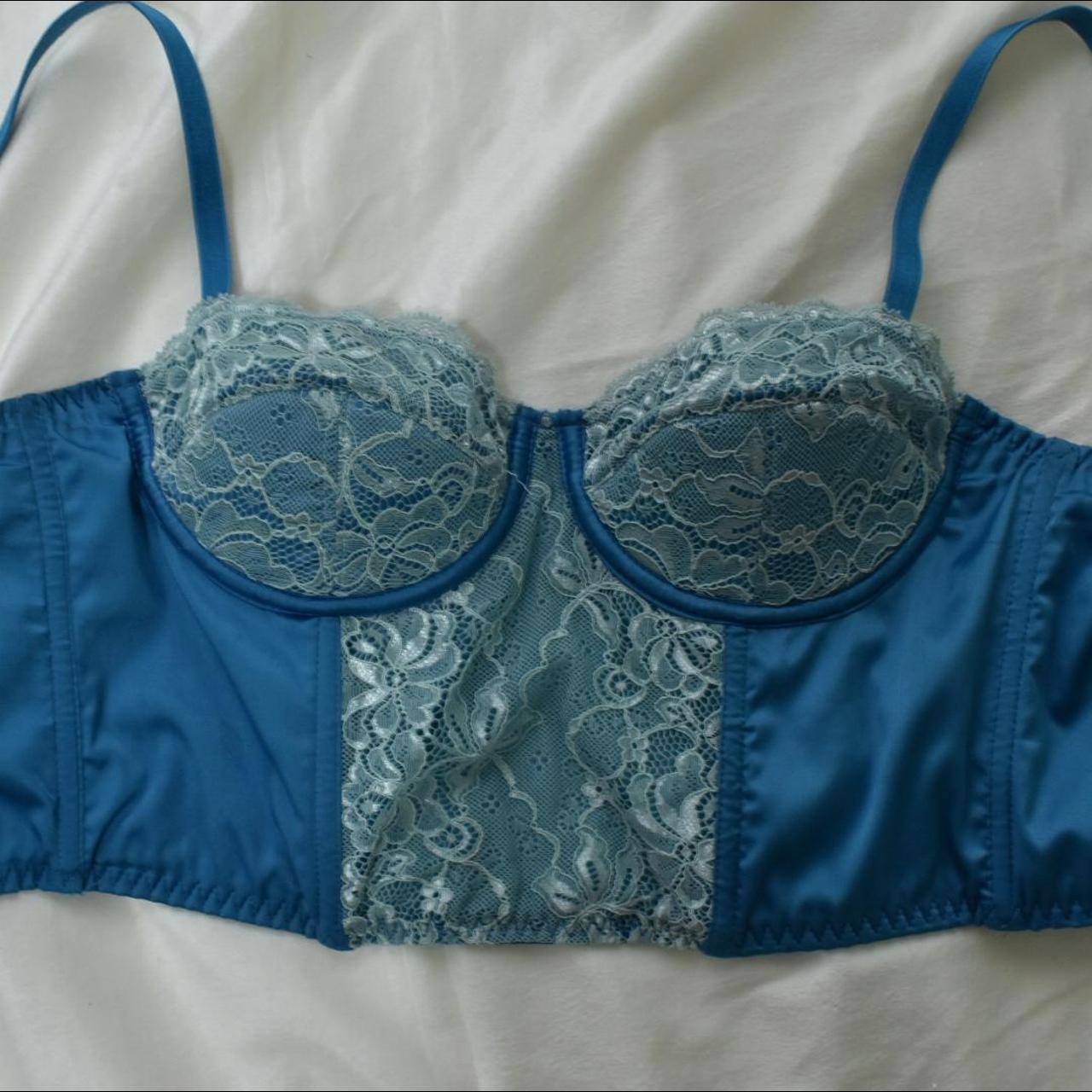 Urban Outfitters Women's Blue Corset Depop