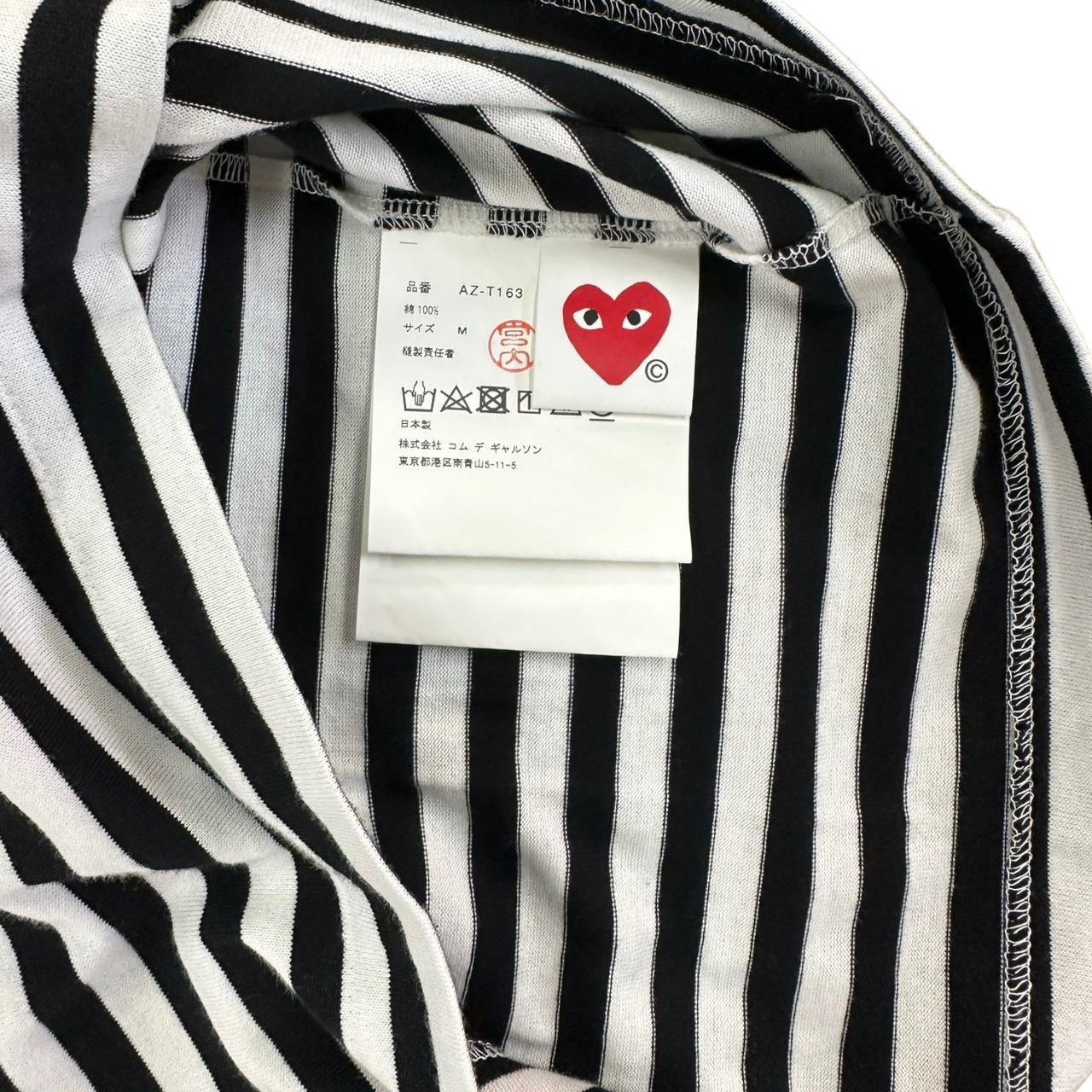 COMME des GARÇONS PLAY 'Hearts’ White and Black with... - Depop