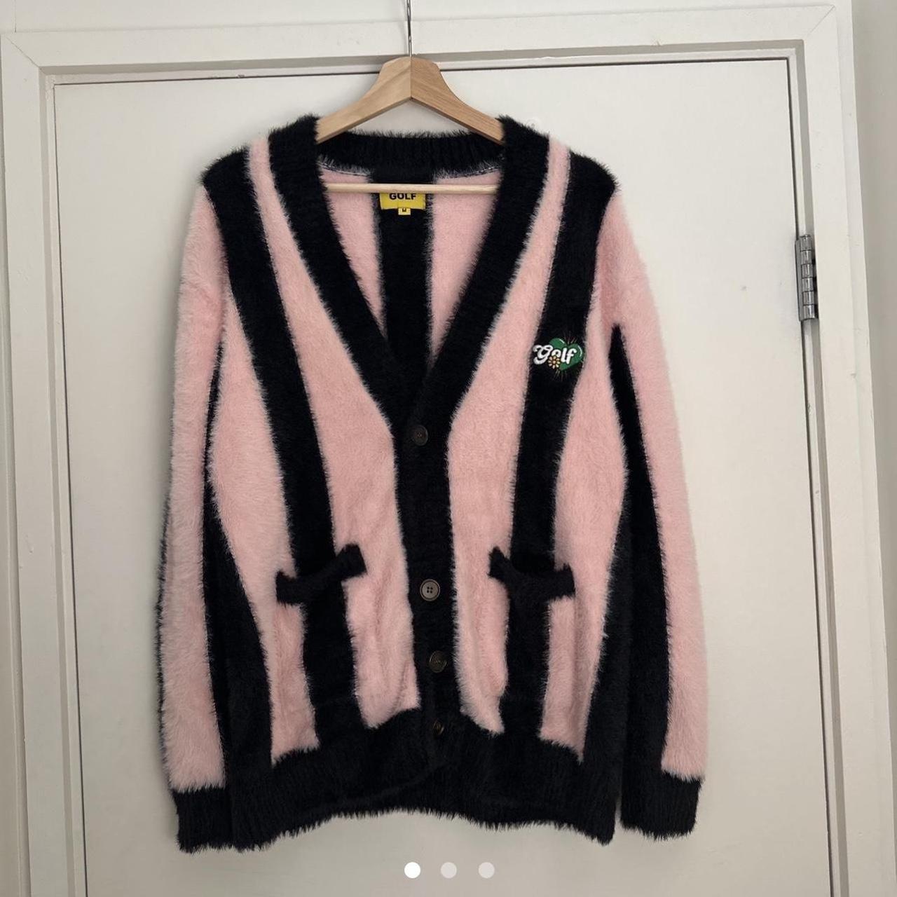 72身幅golf wang STRIPED MOHAIR CARDIGAN - カーディガン