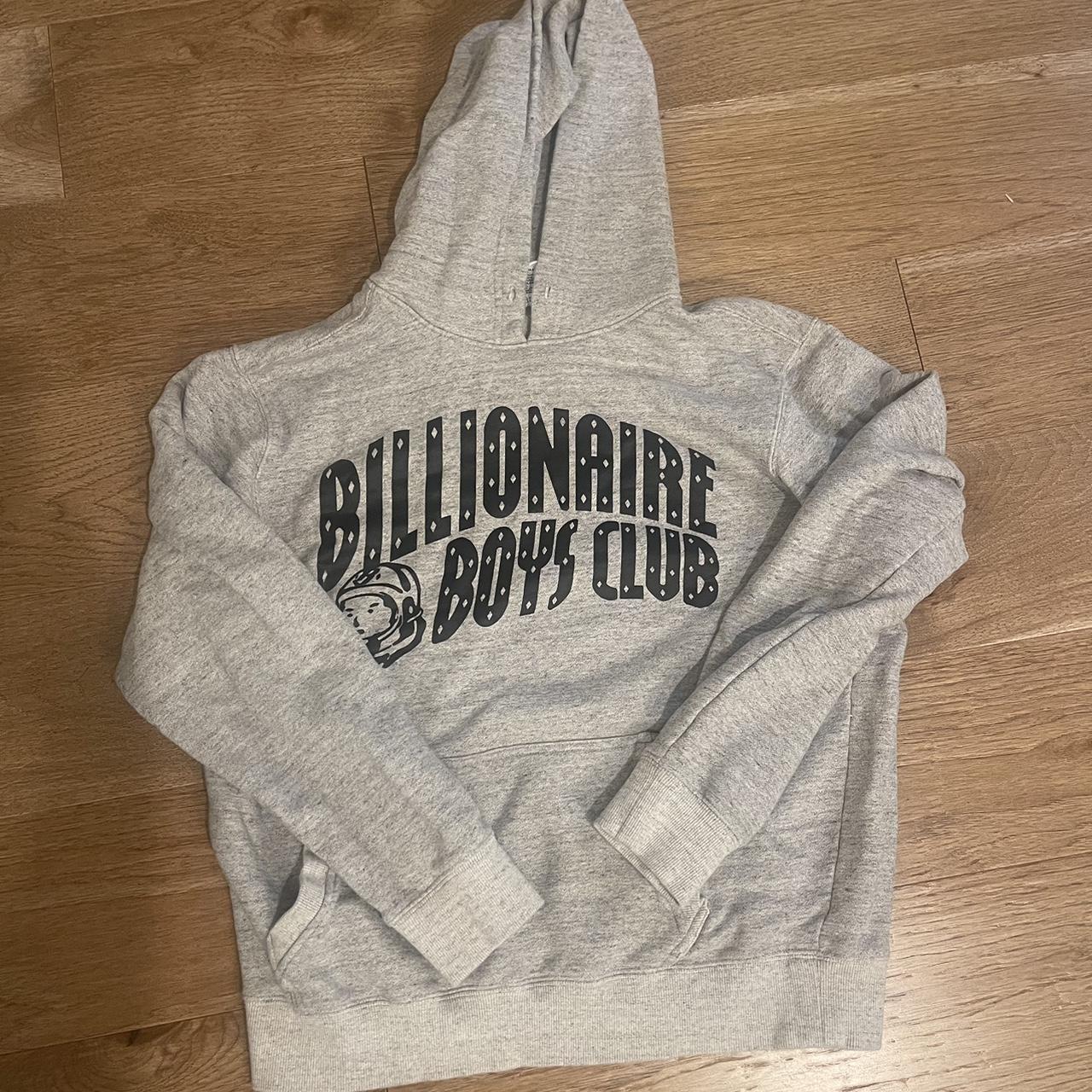 Billionaire Boys Club Men's Grey and Black Hoodie | Depop