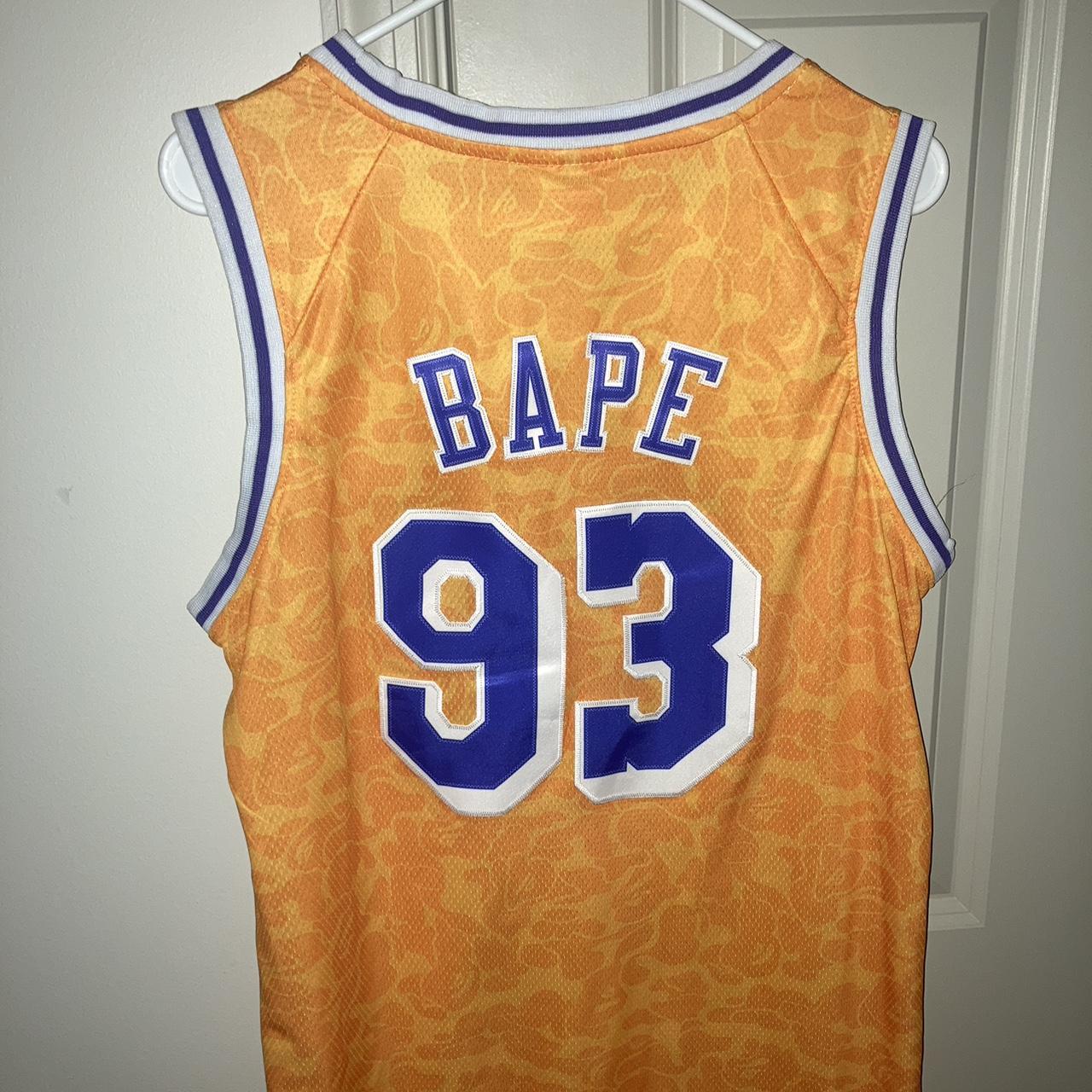 Bape Lakers jersey sz L message me #bape #basketball - Depop