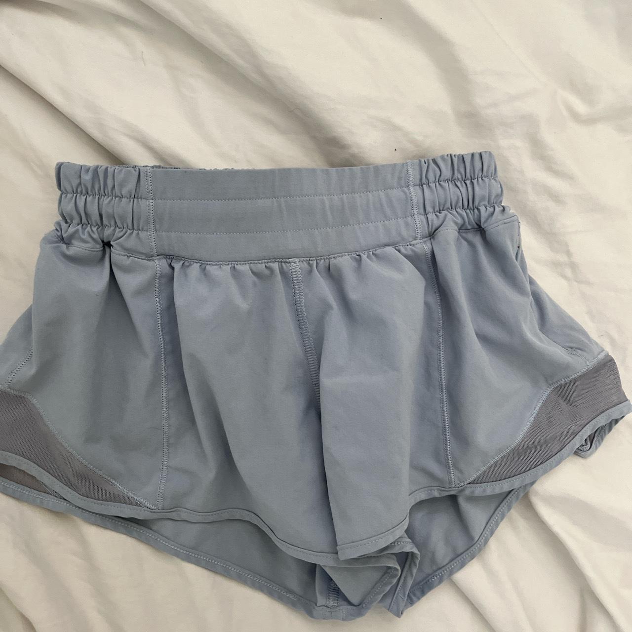 Lululemon light blue hotty hots size 2/2.5 inch Worn... Depop