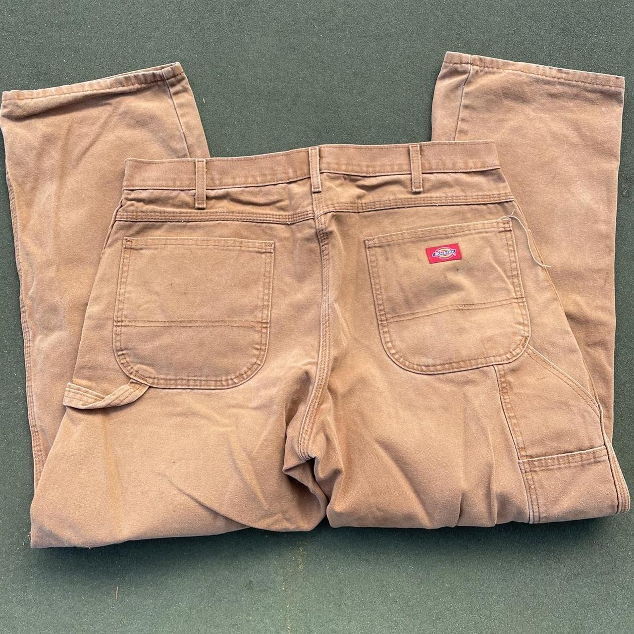 Vintage Dickies Tan Carpenter Pants Waist 36... - Depop