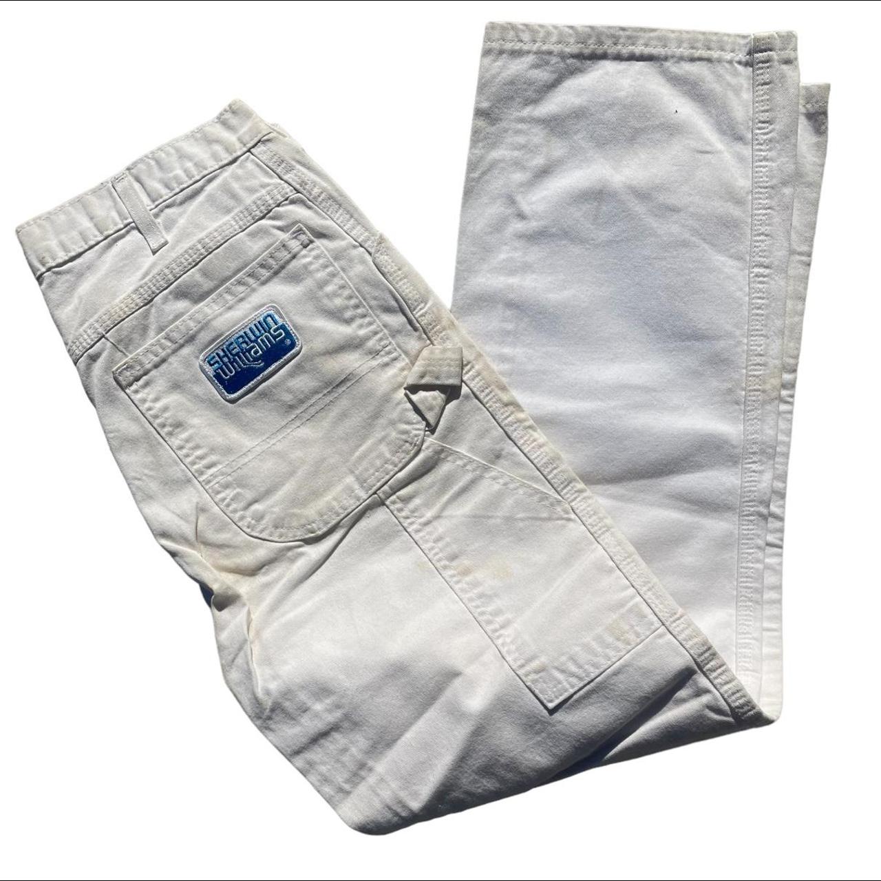 Vintage Dickies Sherwin Williams White Painter Pants... - Depop