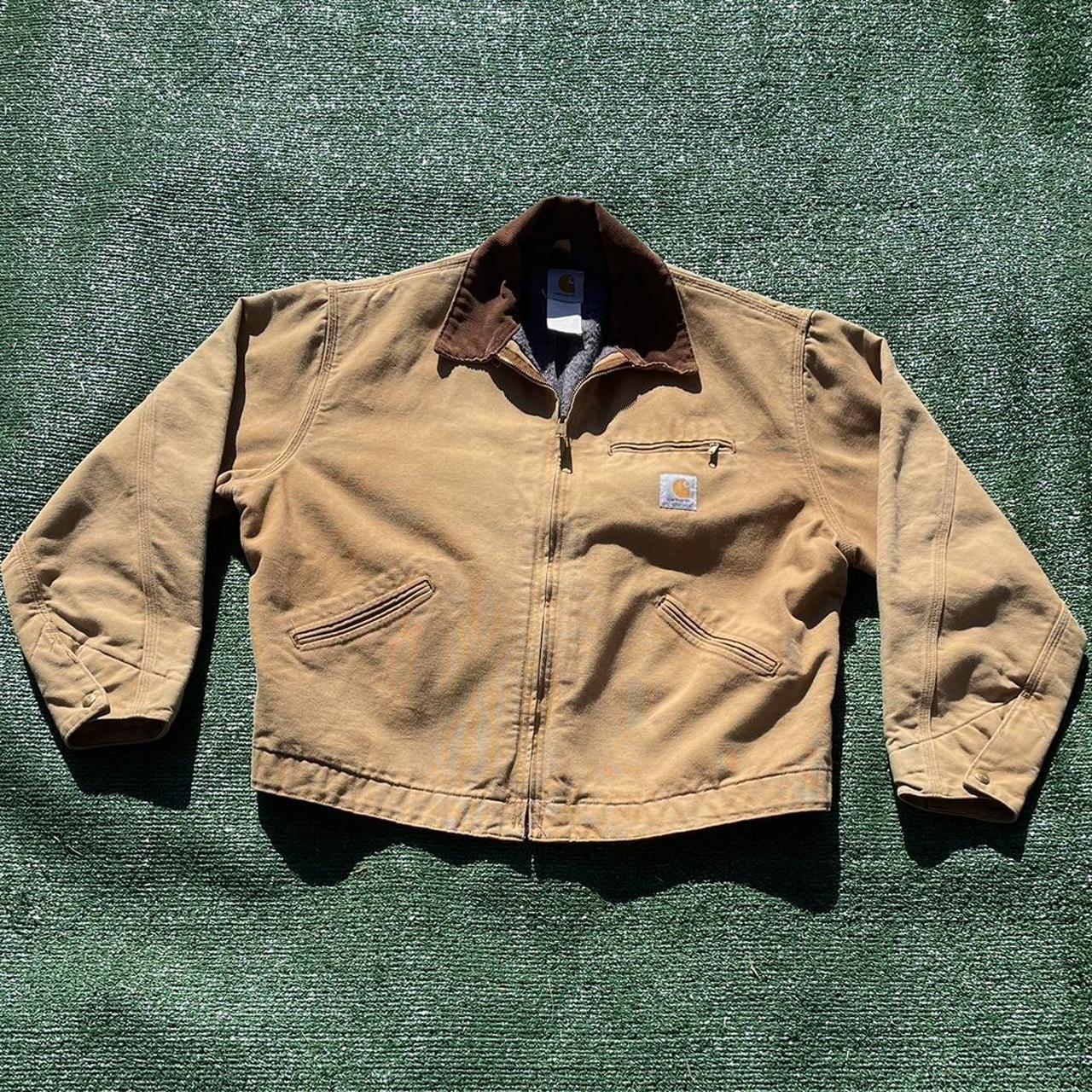 Vintage Carhartt Blanket Lined Detroit Work Jacket... Depop