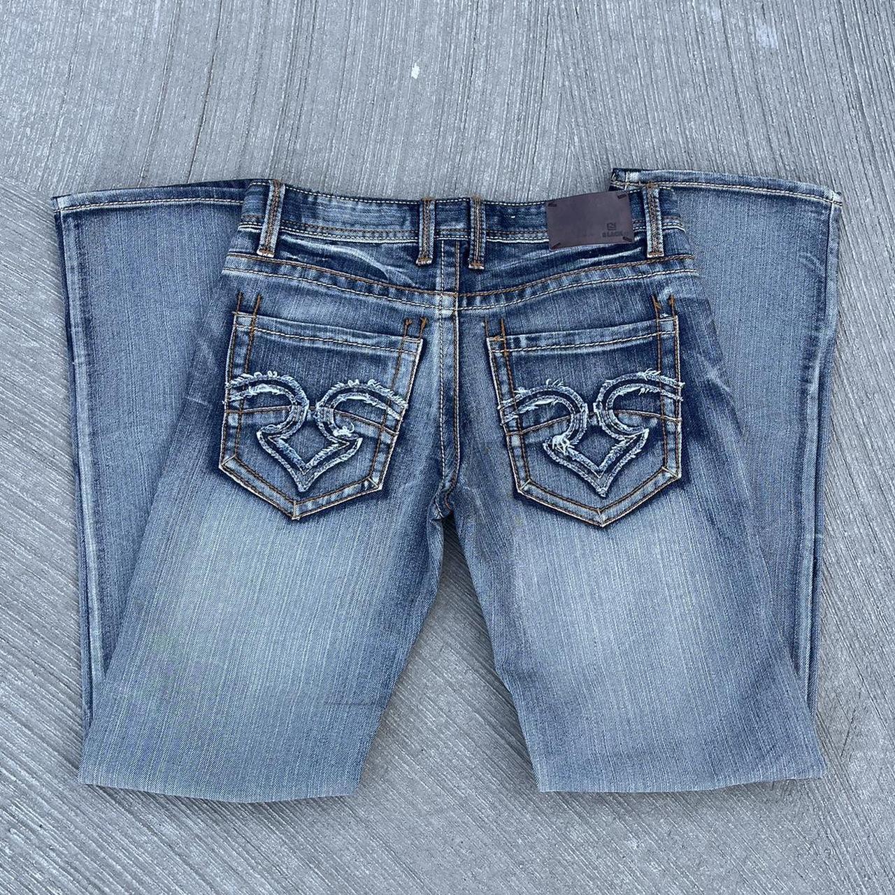 Vintage Affliction Style Jeans Waist 31” Length... - Depop