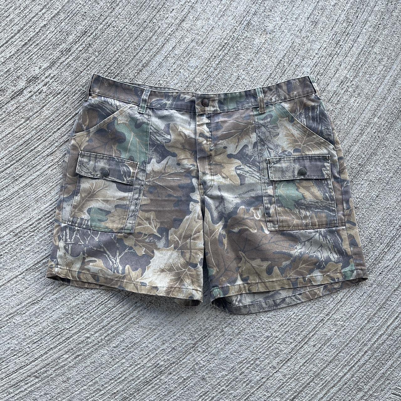 Vintage Camo Shorts Waist 38” Length... Depop