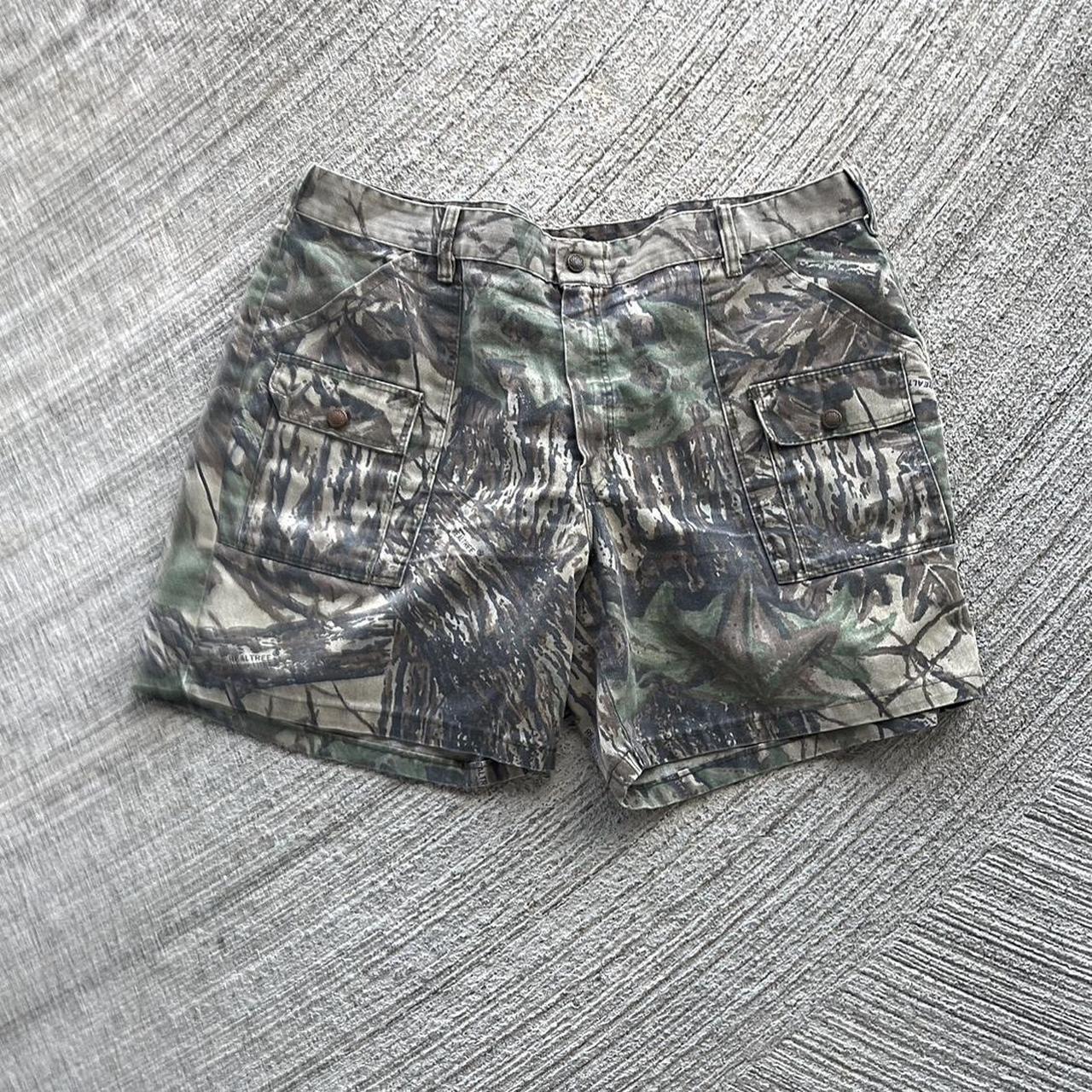Vintage Camo Shorts Waist 38” Length... Depop
