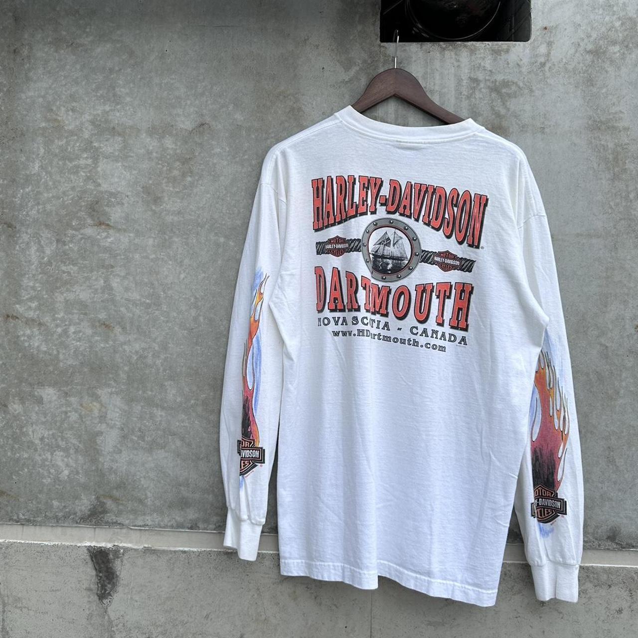 white vintage harley davidson t shirt