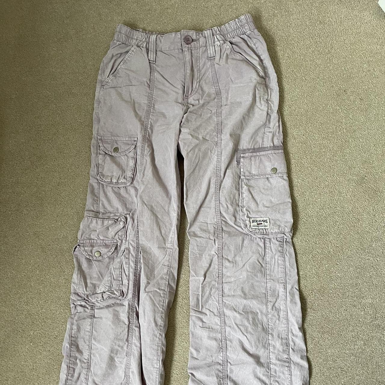 Urban Outfitters BDG Pink Cargo Trousers size -... - Depop