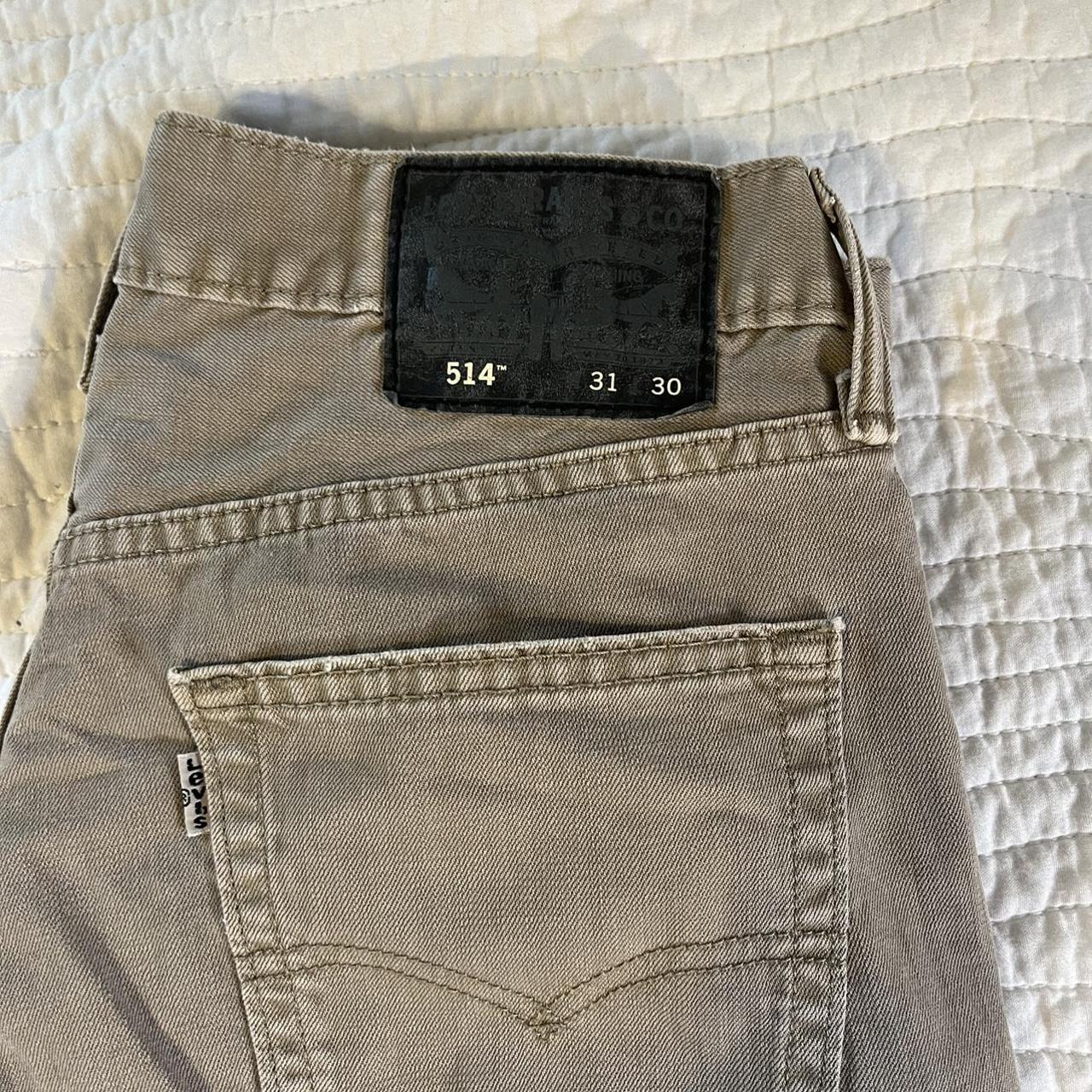 Levi 514 pants Light brown/ Khaki W 31 L 30 Small... - Depop