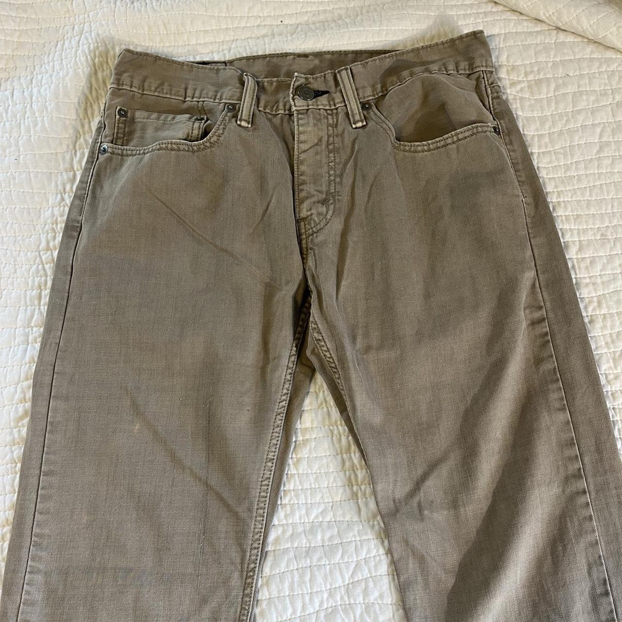 Levi 514 pants Light brown/ Khaki W 31 L 30 Small... - Depop