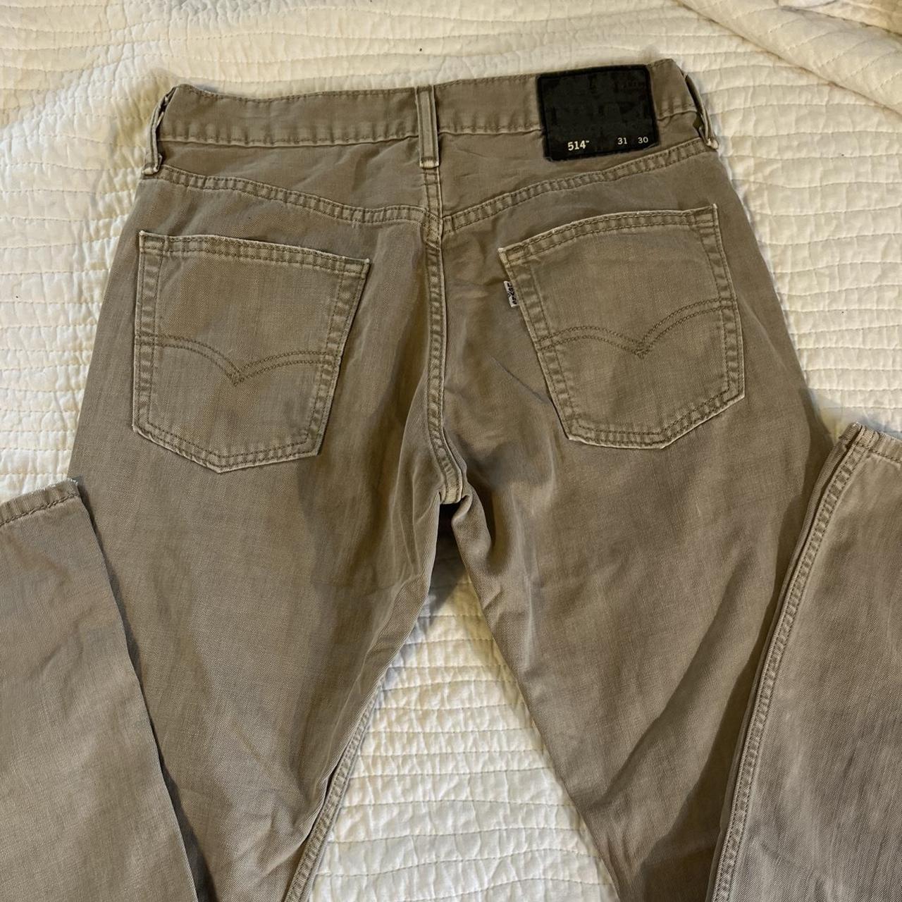 Levi 514 pants Light brown/ Khaki W 31 L 30 Small... - Depop