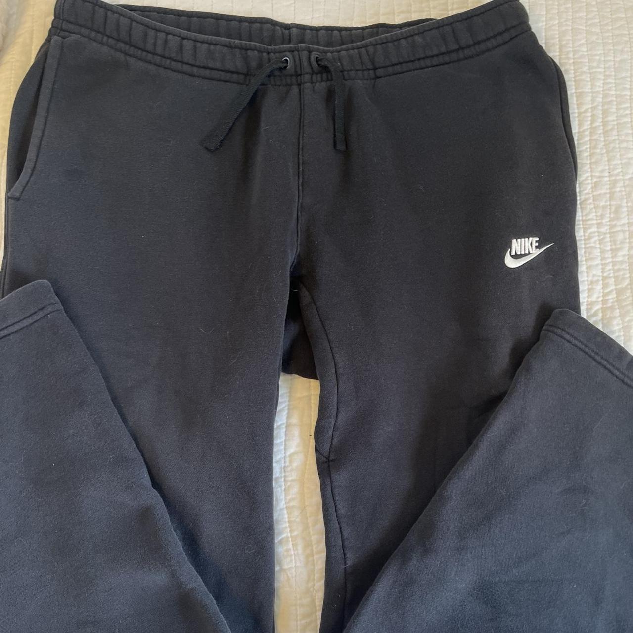 Nike Men's Black and White Joggers-tracksuits | Depop