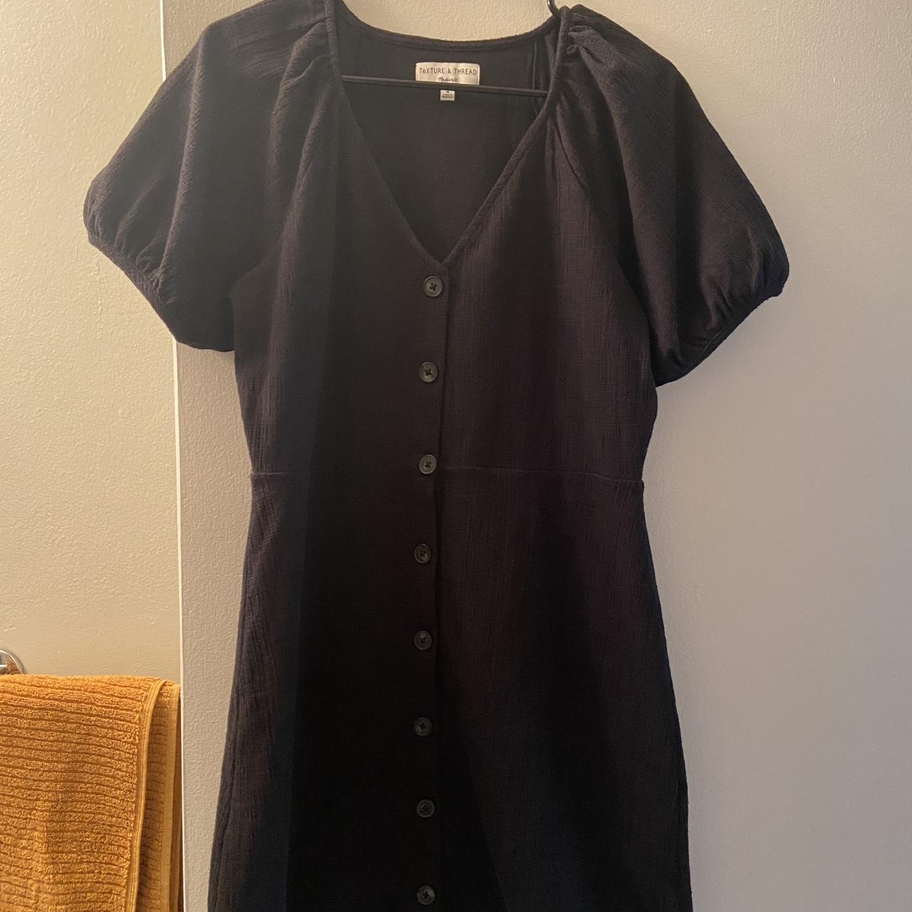 Madewell Women's Black Dress | Depop