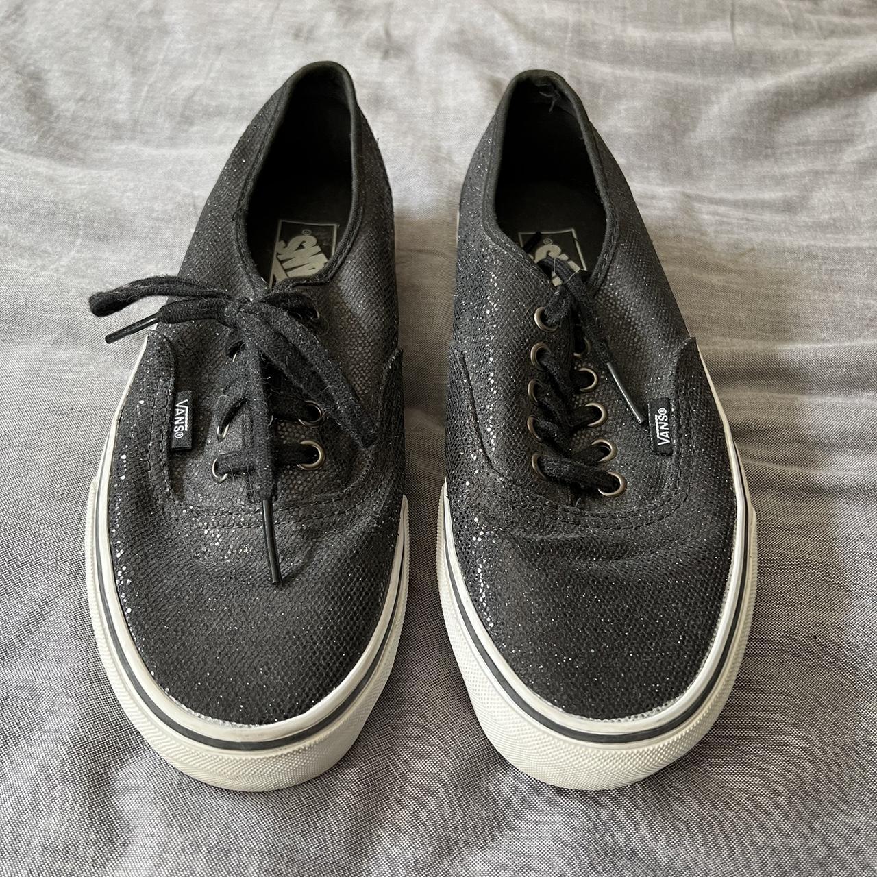 Vans Sneakers Classic vans with black glitter UK 7